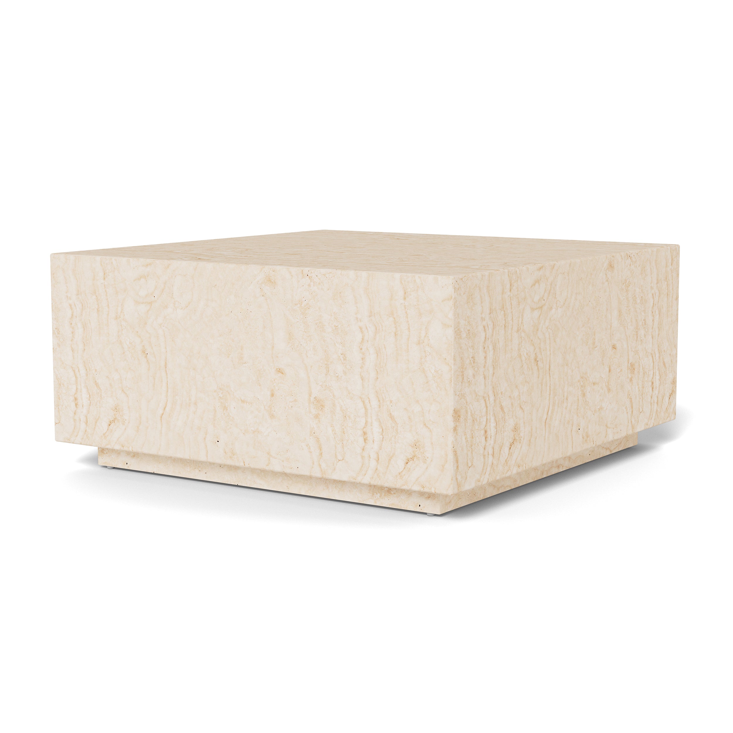 Stolik kawowy 90x42 w stylu minimalistycznym | Quadrato Trawertyn