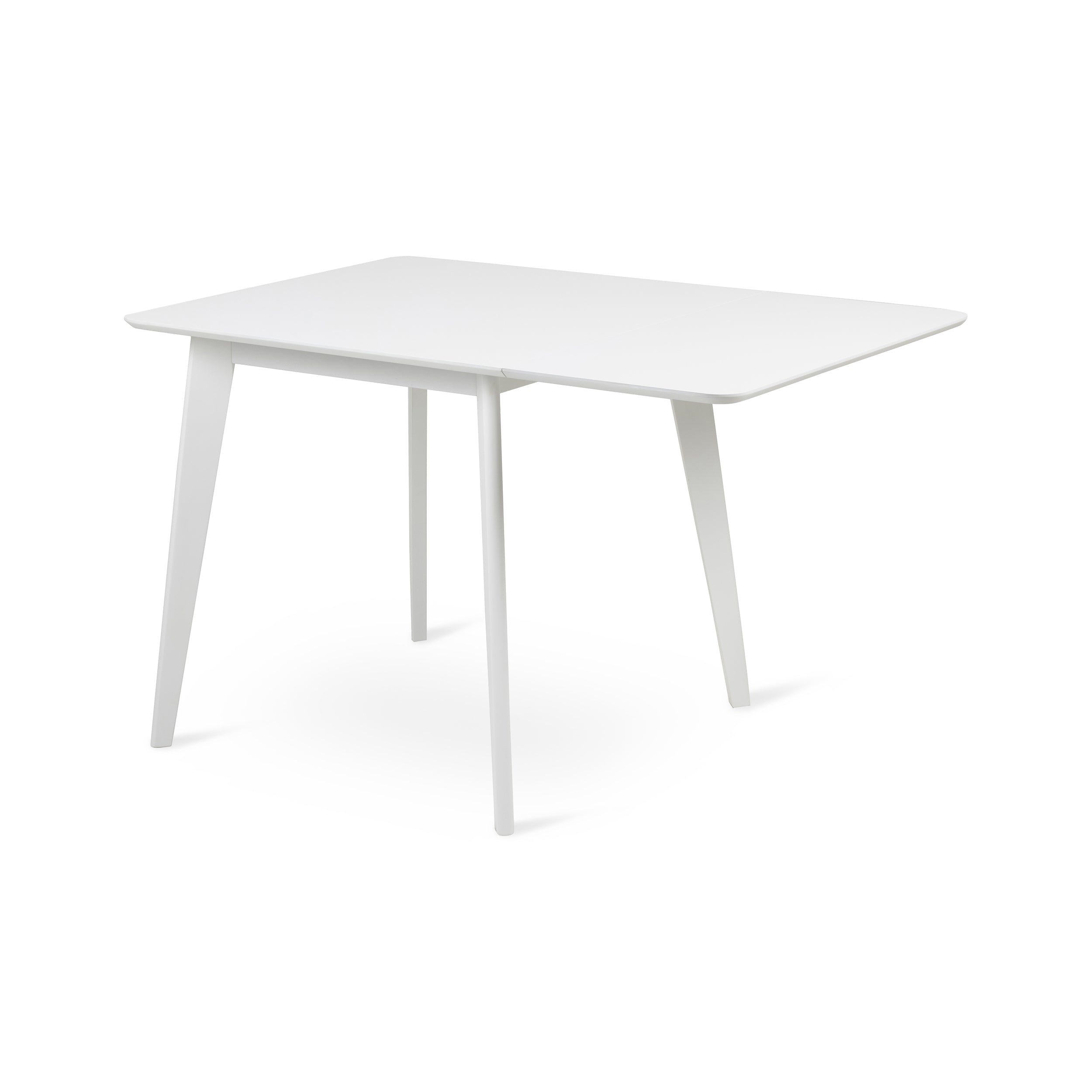 Rozkładany stół do jadalni 80-120x80 w stylu skandynawskim | Krel Czysta Biel