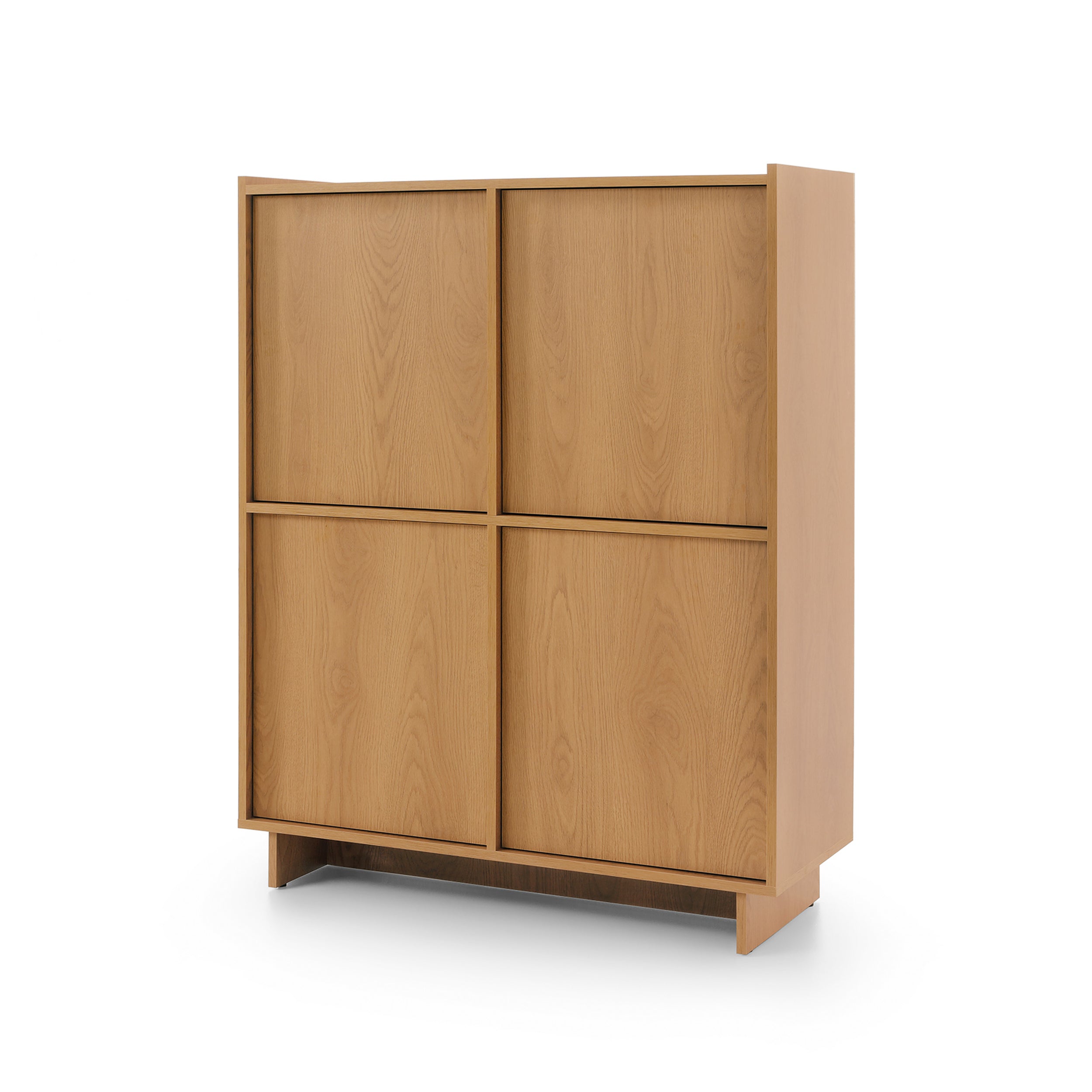 Komoda 98x124 z półkami w stylu japandi | Kiyro