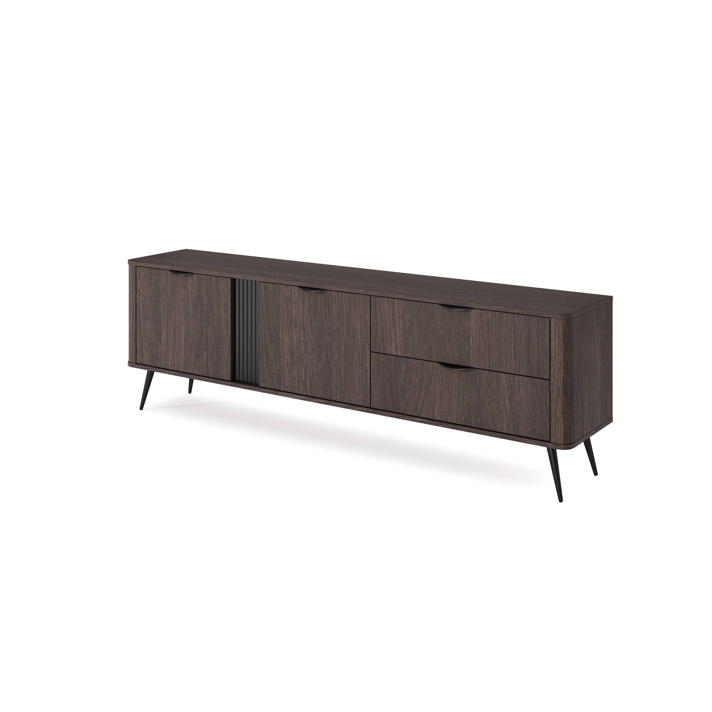 Szafka RTV 195x61 w stylu japandi | Velia