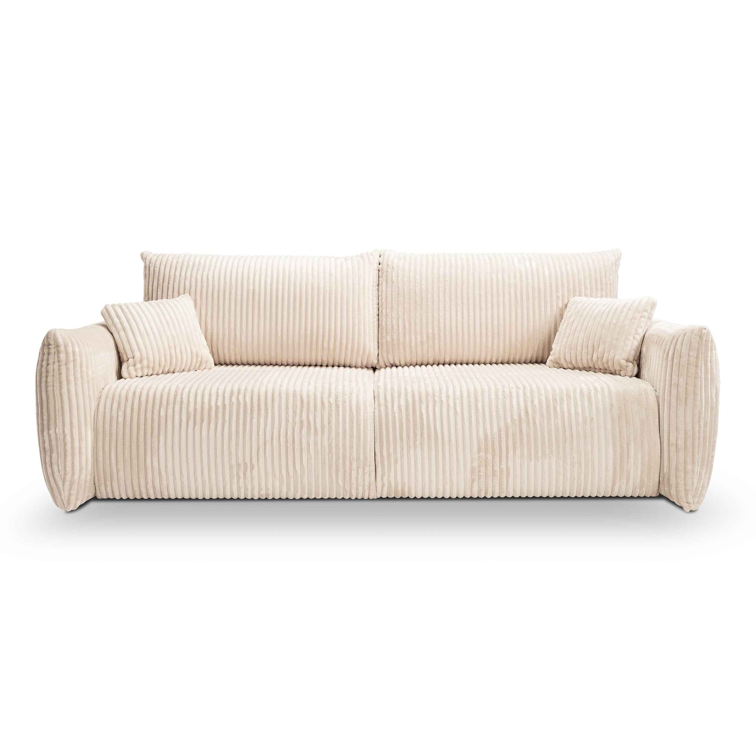 Sofa 3-osobowa z funkcją spania 145x200 z pojemnikiem w stylu nowoczesnym | ALLORO