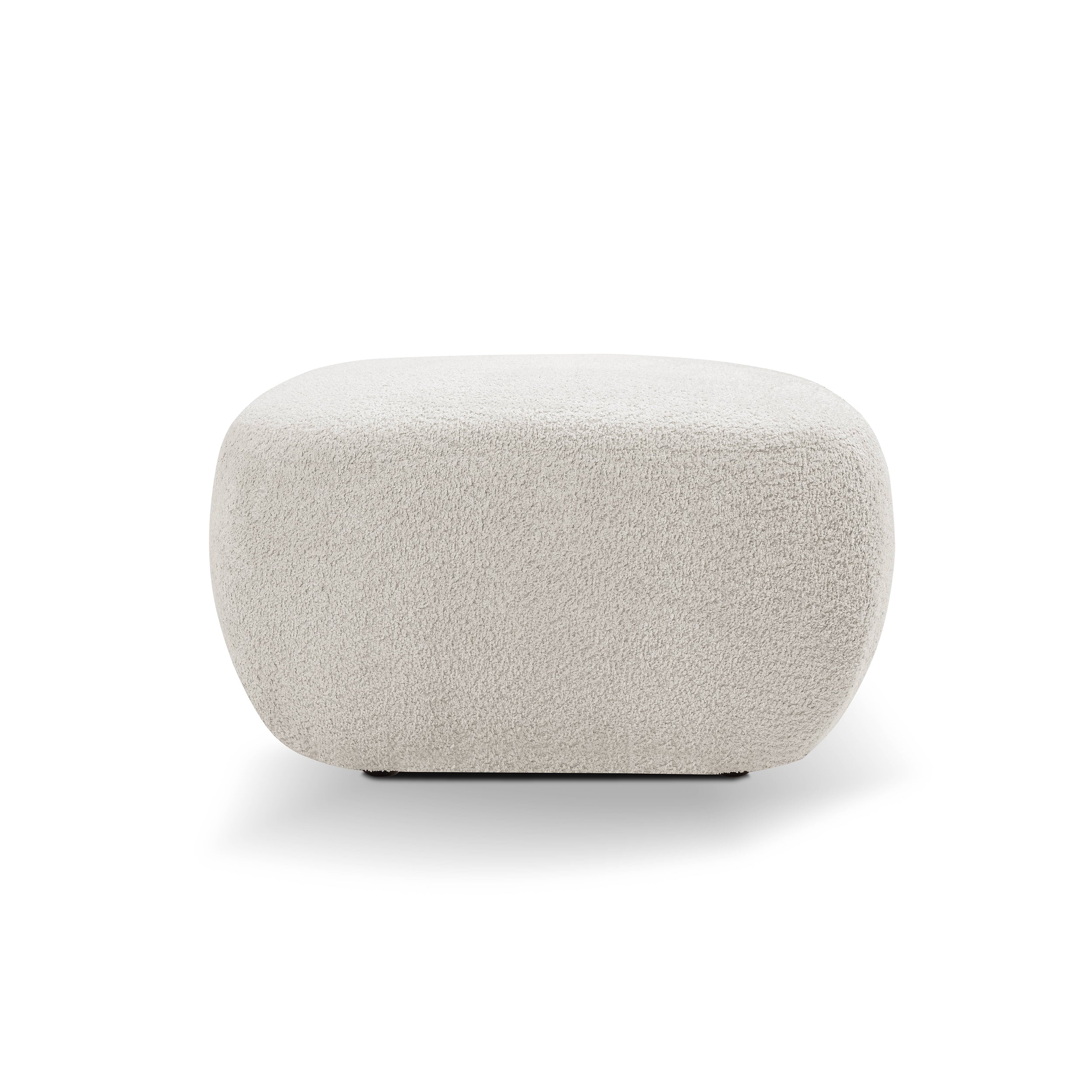 Pufa w stylu organic modern 75×39 cm, tkanina Abriamo | OLEMO