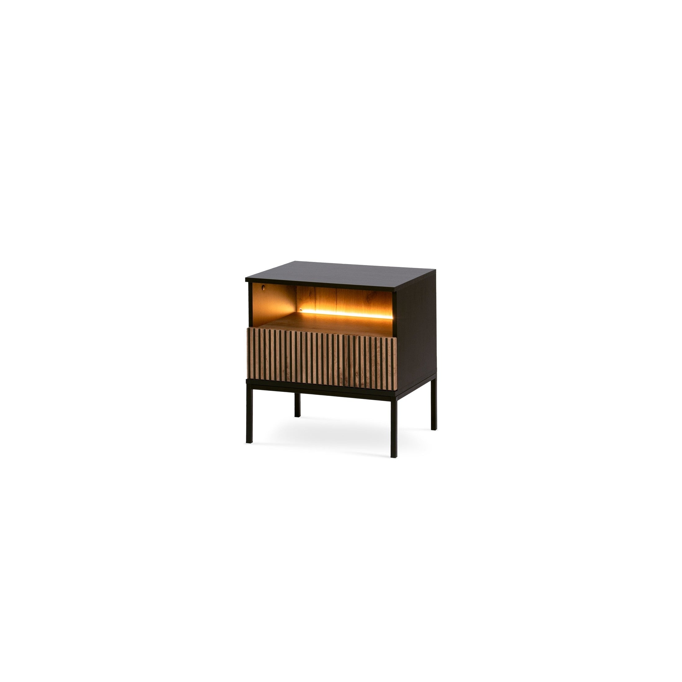 Szafka Nocna Lampy 54x56 Czarny