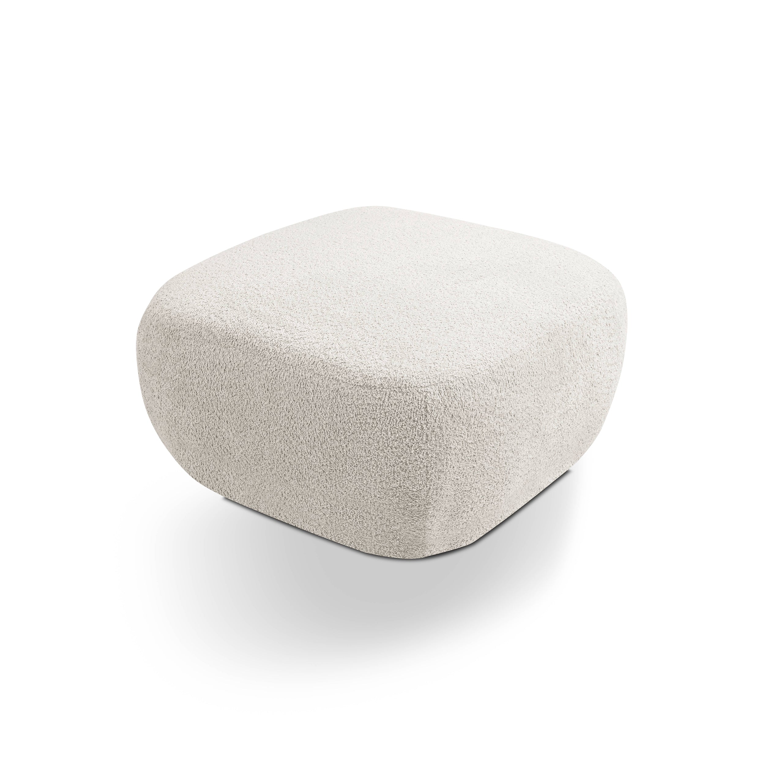 Pufa w stylu organic modern 75×39 cm, tkanina Abriamo | OLEMO