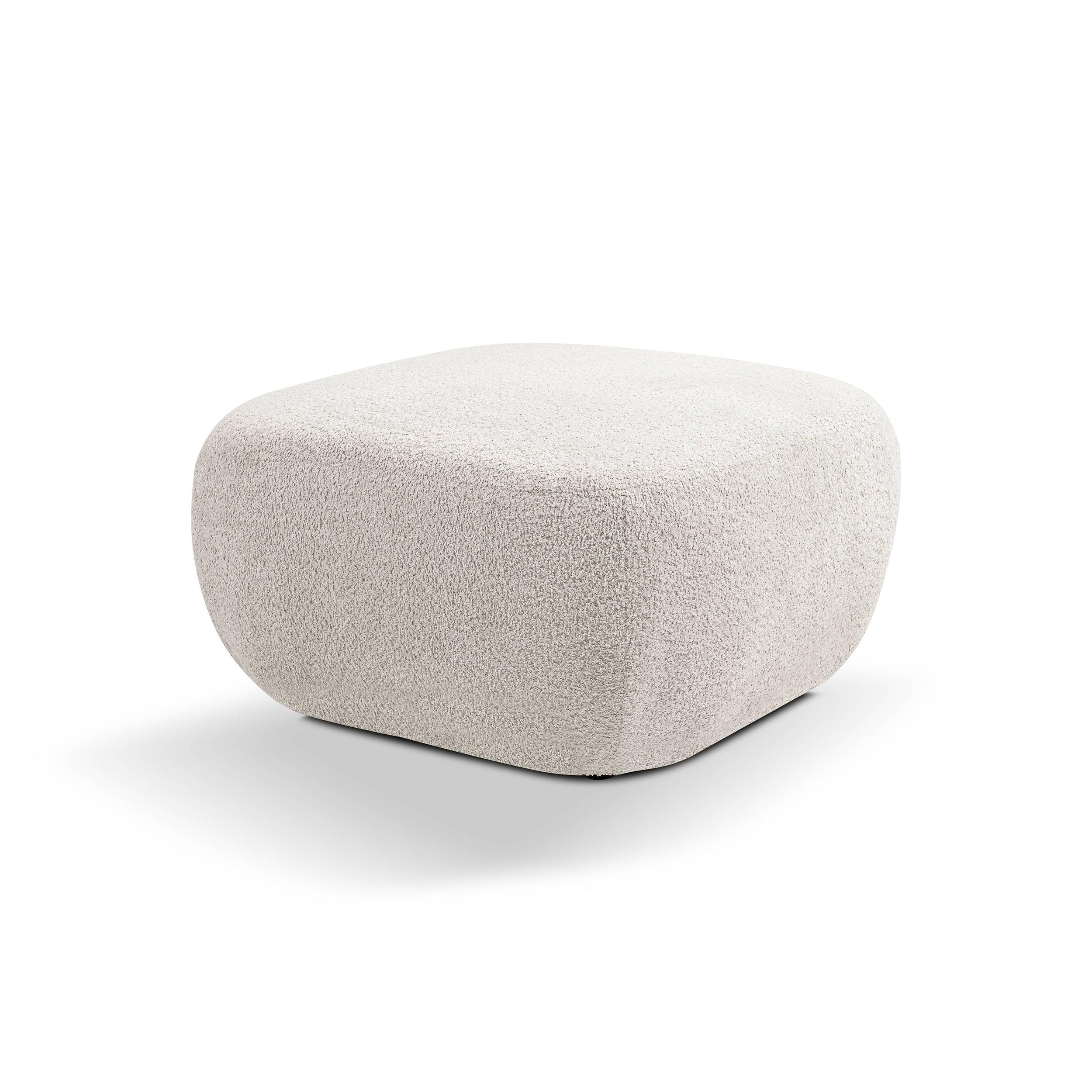 Pufa w stylu organic modern 75×39 cm, tkanina Abriamo | OLEMO Piaszczysta Duna (ABRIAMO 03)