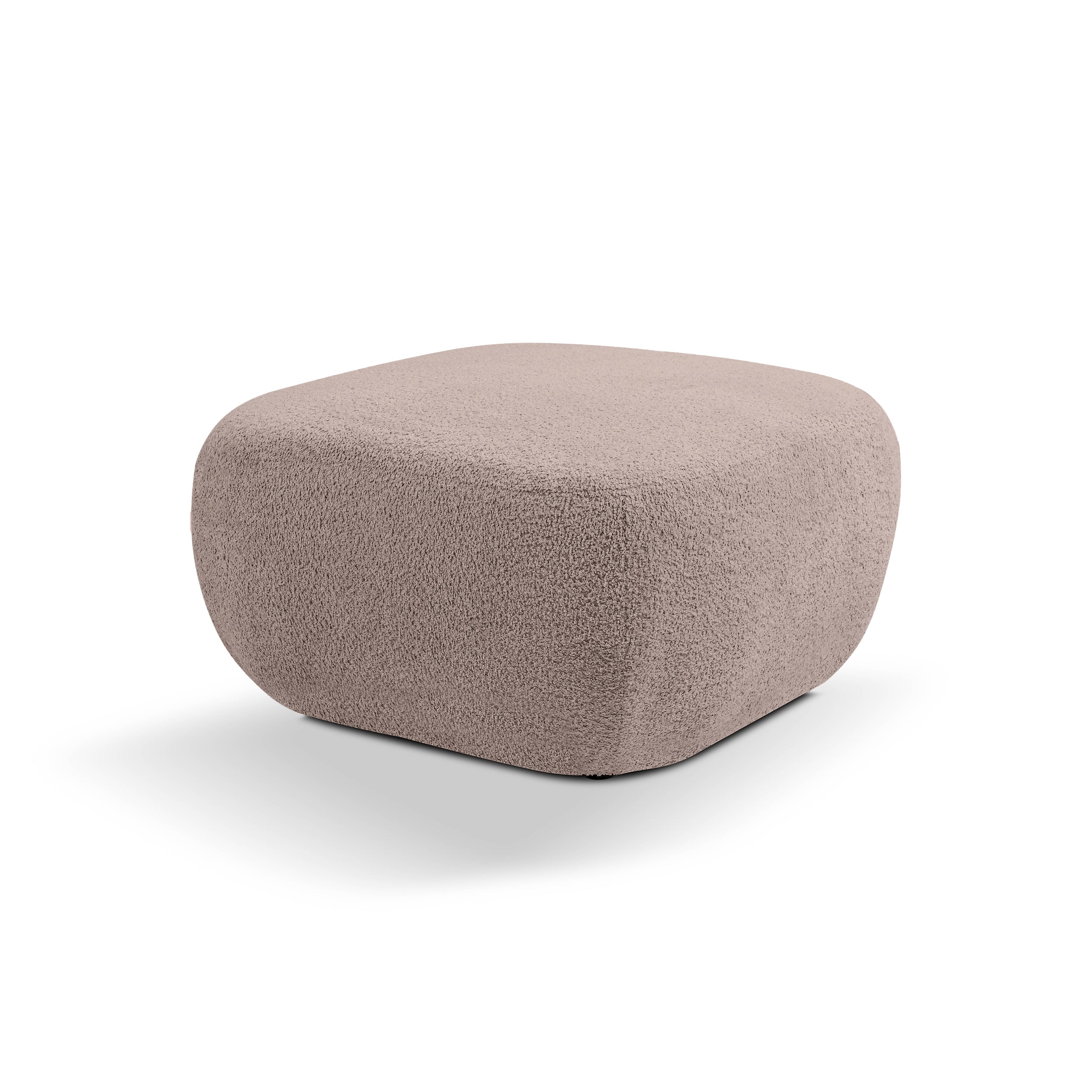 Pufa w stylu organic modern 75×39 cm, tkanina Abriamo | OLEMO Gliniany Beż (ABRIAMO 11)