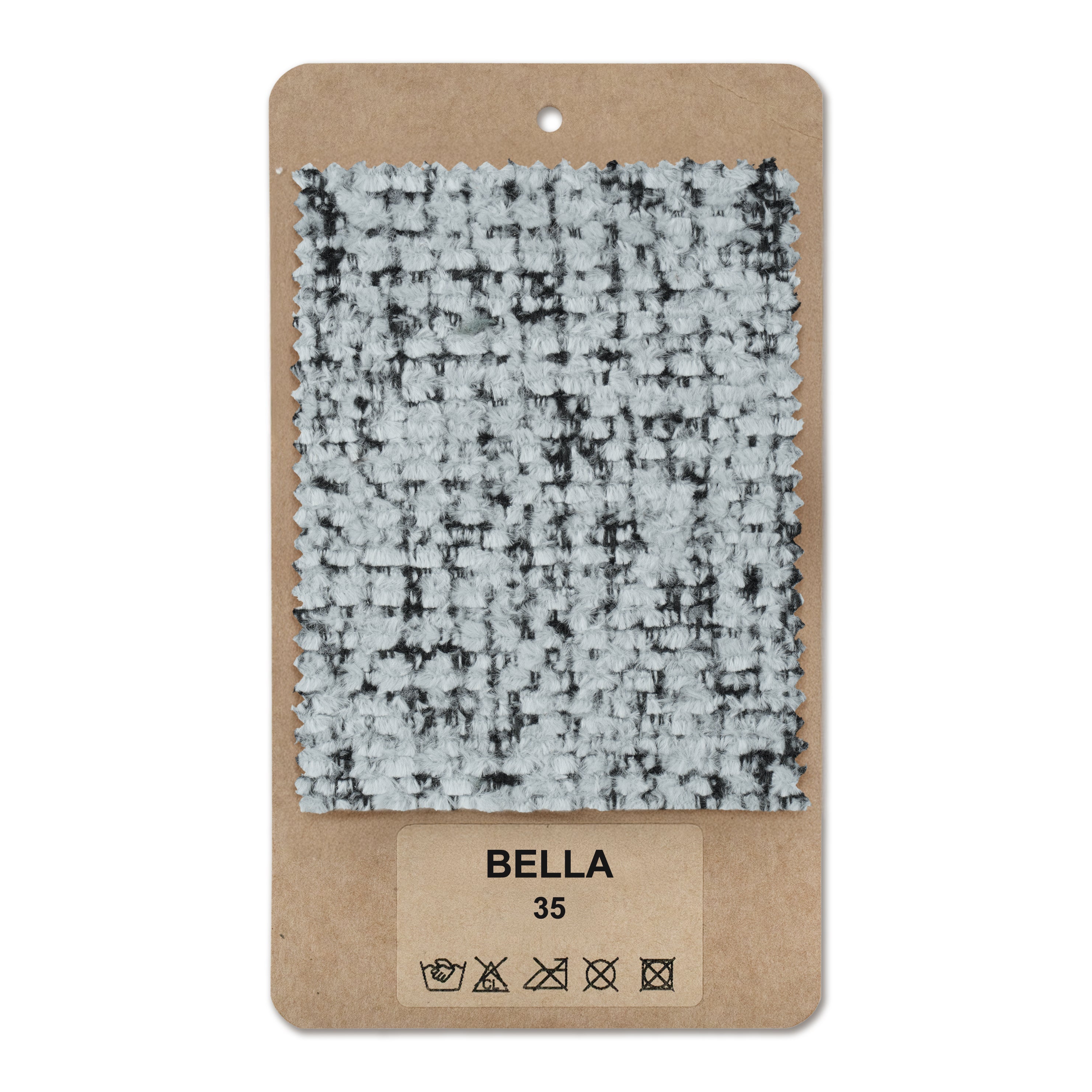 Próbnik tkanin Bella Szmaragdowa Szarość (BELLA 35)
