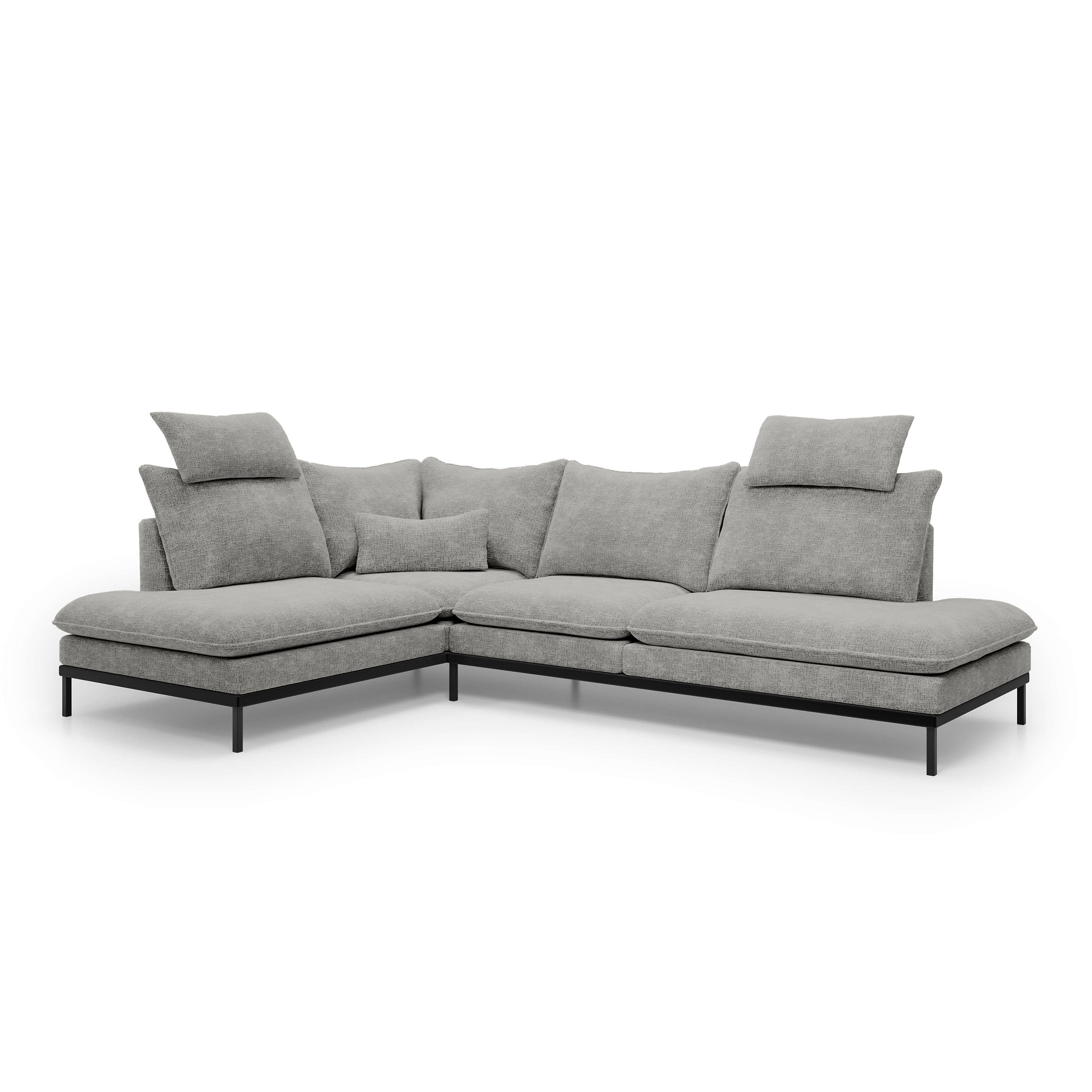 Narożnik Premium Leafy Prawo Popielisty Taupe