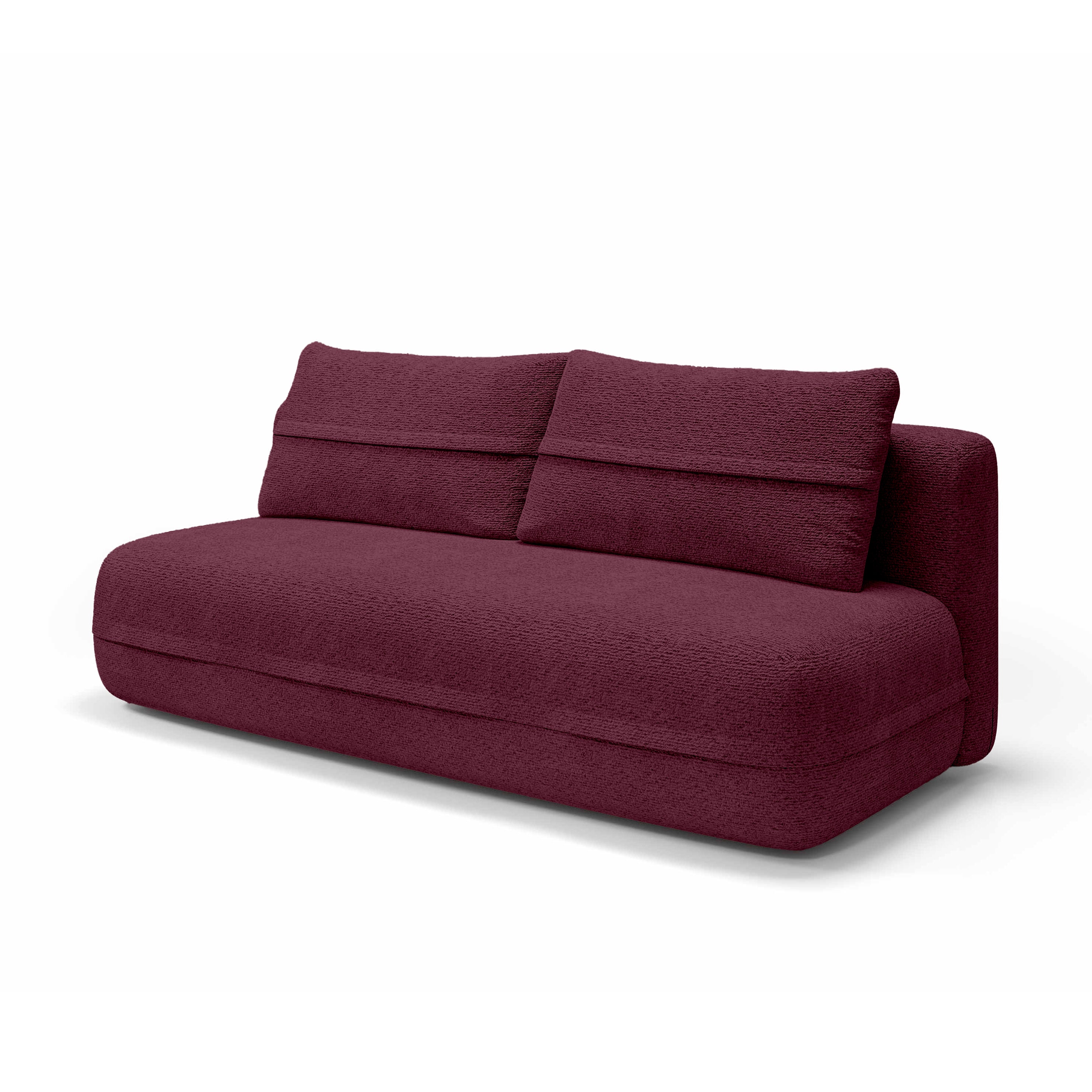 Sofa z Funkcją Spania Lento Rubinowy Popiół
