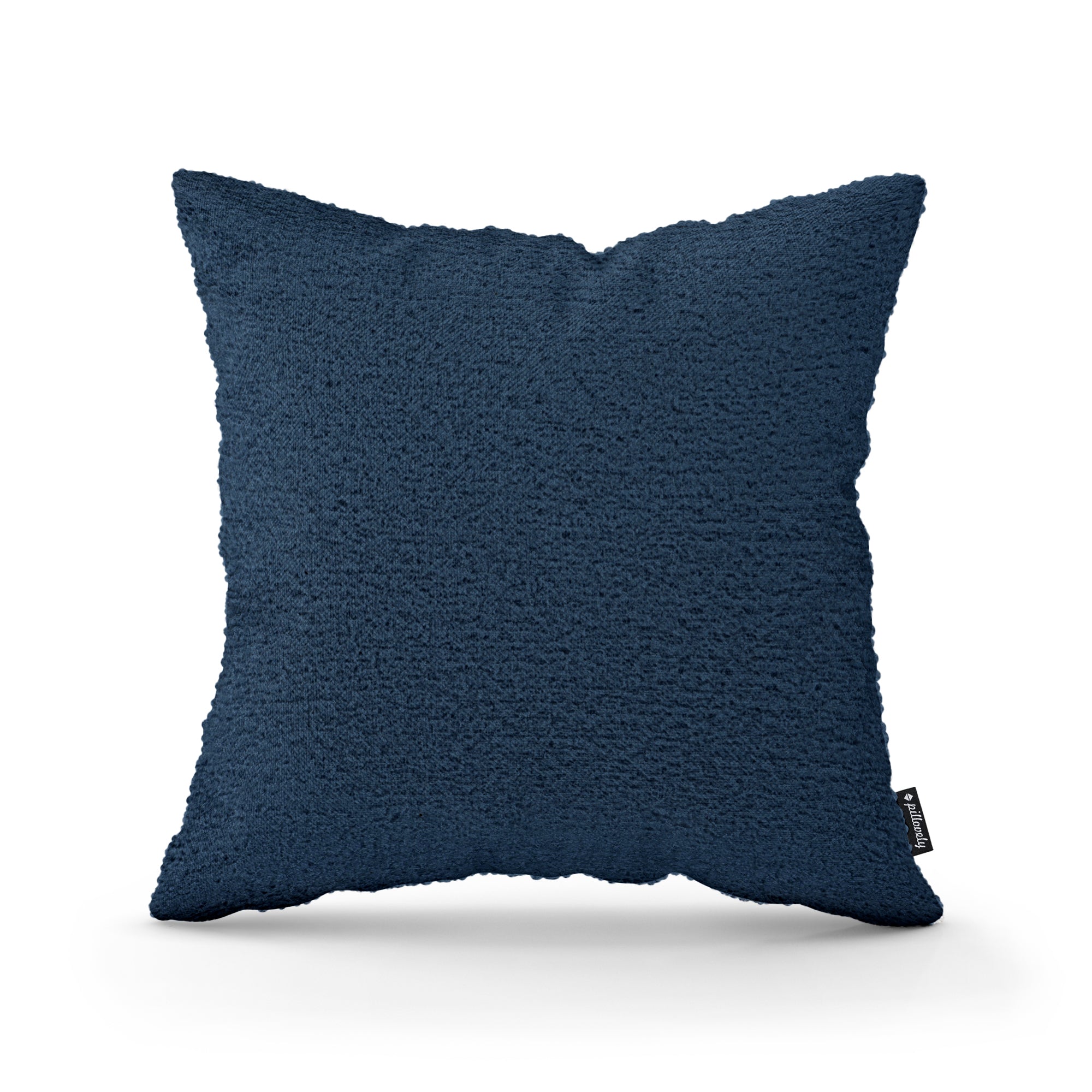 Poduszka dekoracyjna 45×45 cm w stylu scandi i japandi, tkanina Coral | Baranek Głębia Oceanu (CORAL 05)