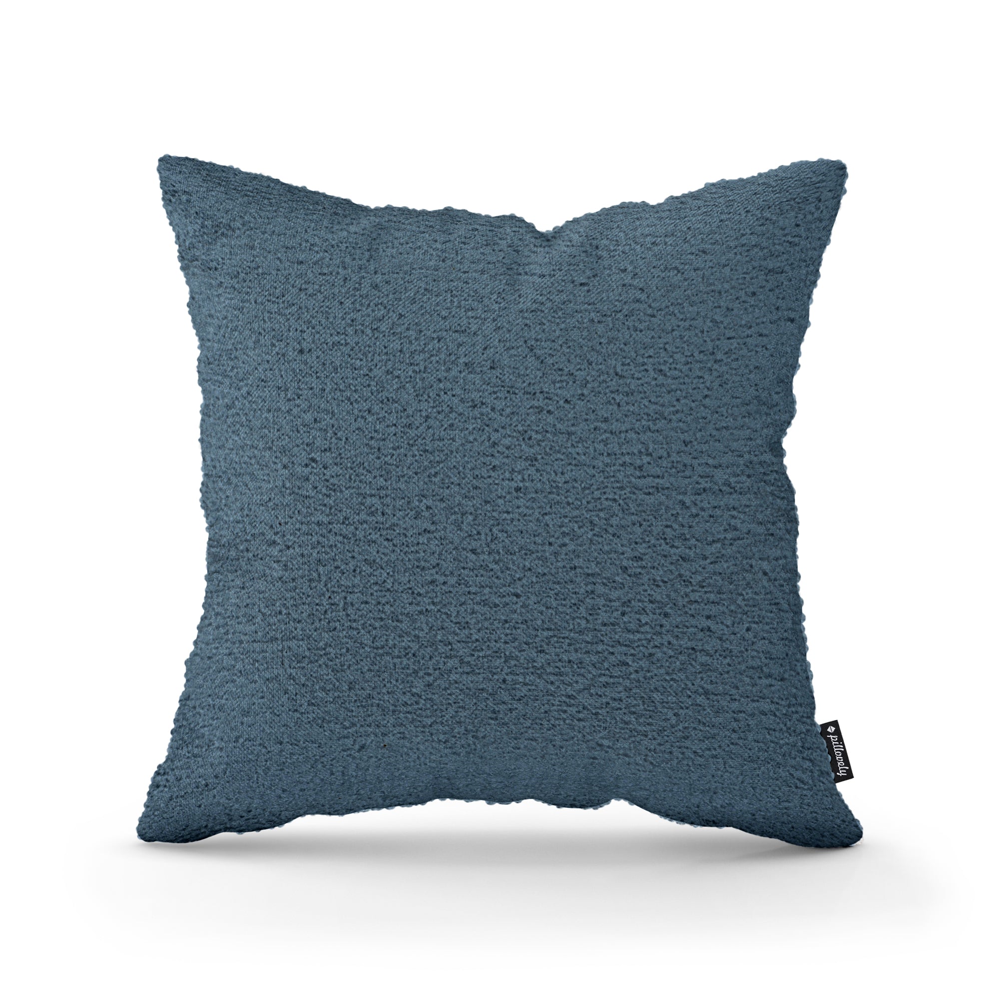 Poduszka dekoracyjna 45×45 cm w stylu scandi i japandi, tkanina Coral | Baranek Stalowy Lazur (CORAL 10)
