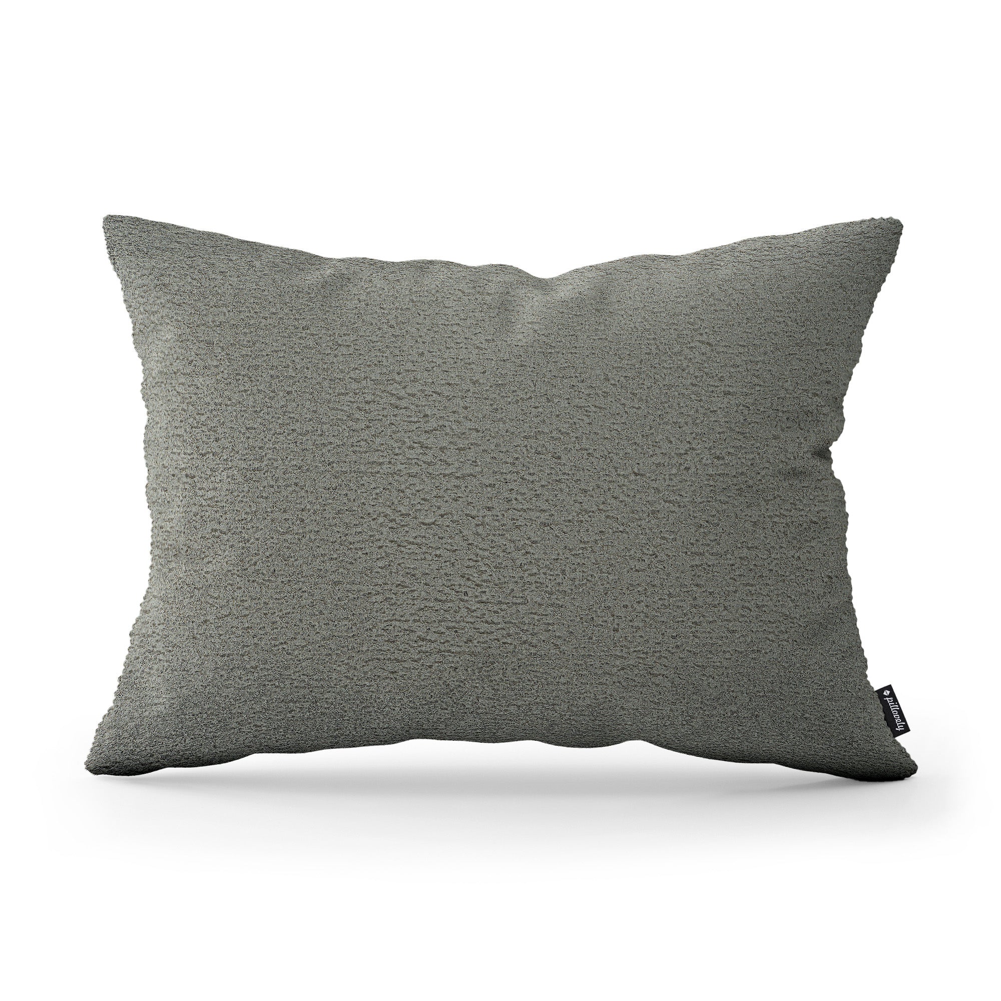Poduszka dekoracyjna 40×55 cm w stylu hygge i scandi, tkanina Coral | Baranek Szarość Pustyni (CORAL 75)