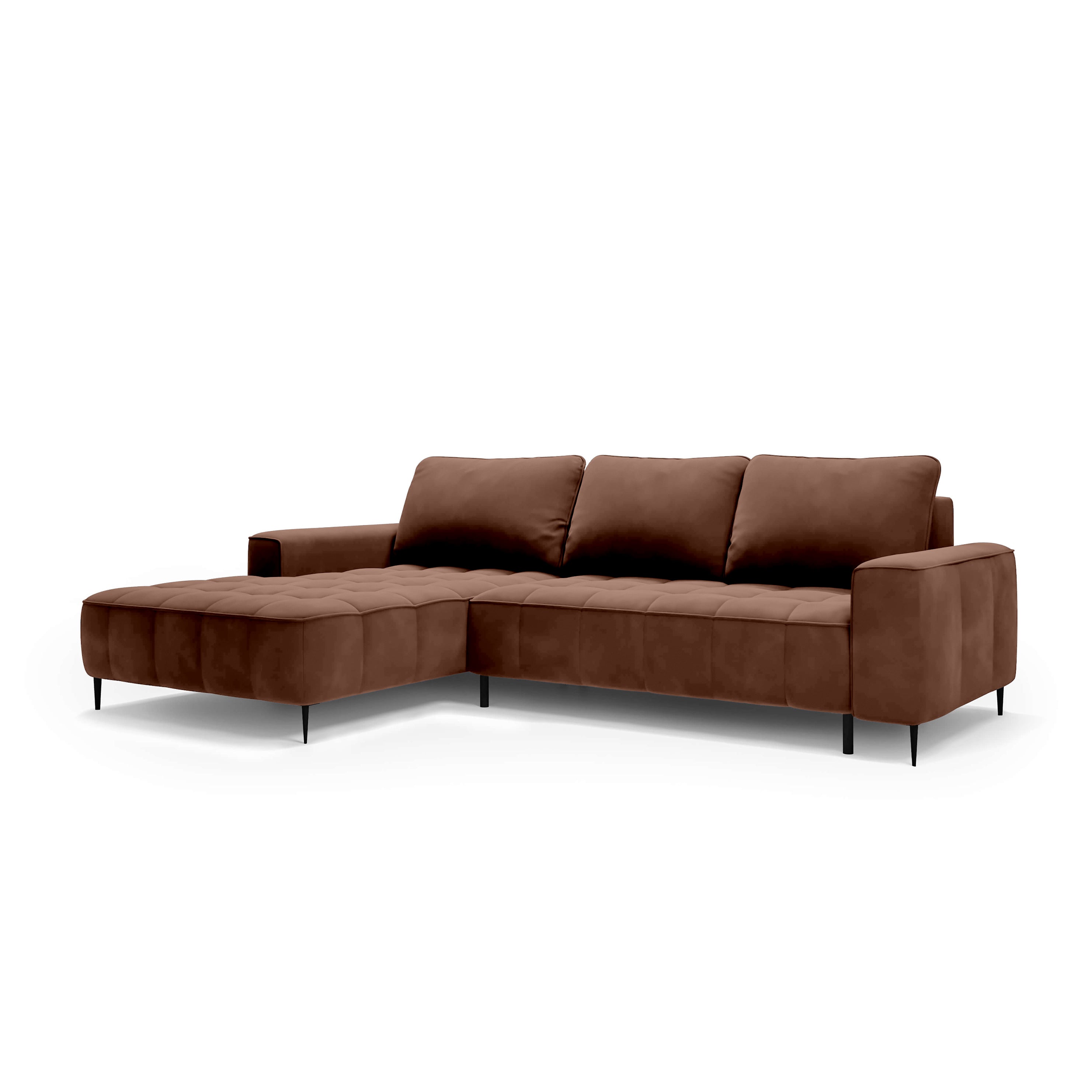 Narożnik z pojemnikiem na pościel 280 cm w stylu eleganckim | Francessco