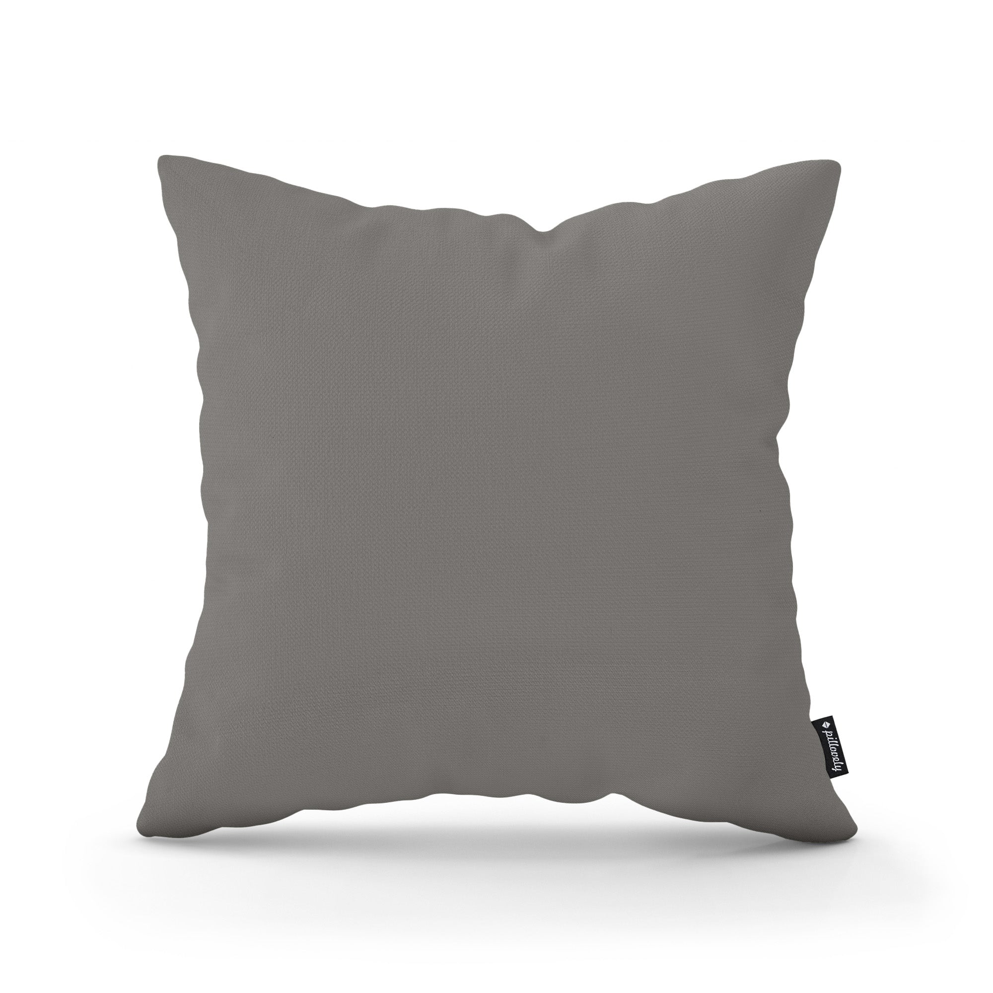 Poduszka dekoracyjna 45×45 cm w stylu minimalistycznym | Gładka Mglisty Taupe (KRONOS 15)