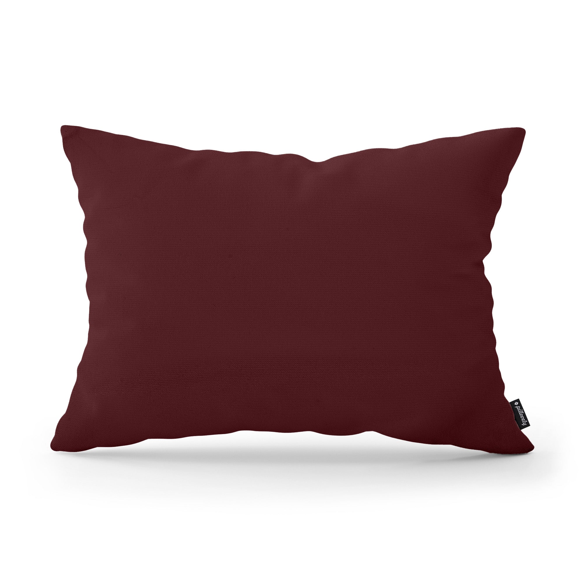 Poduszka dekoracyjna 40×55 cm w stylu modern i scandi, tkanina Kronos | Gładka Burgundowy Mat (KRONOS 20)