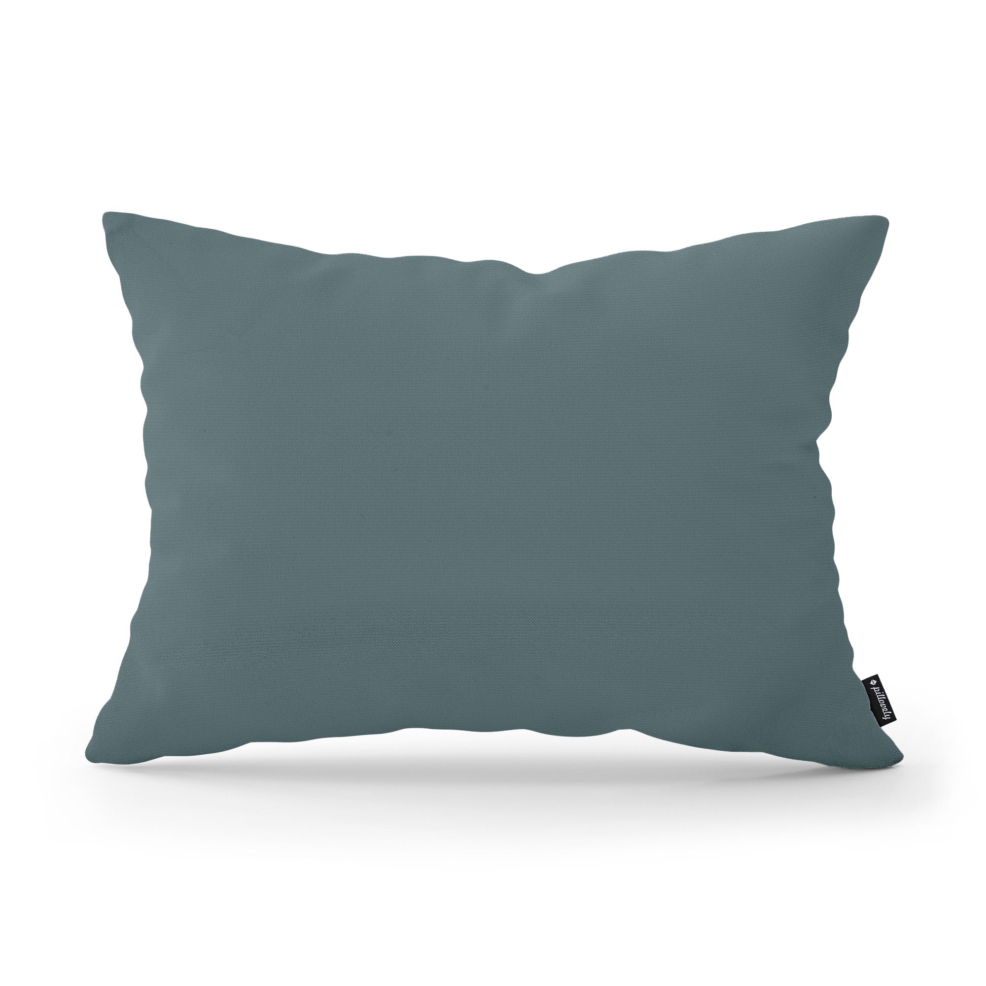 Poduszka dekoracyjna 40×55 cm w stylu modern i scandi, tkanina Kronos | Gładka Stalowy Ocean (KRONOS 25)