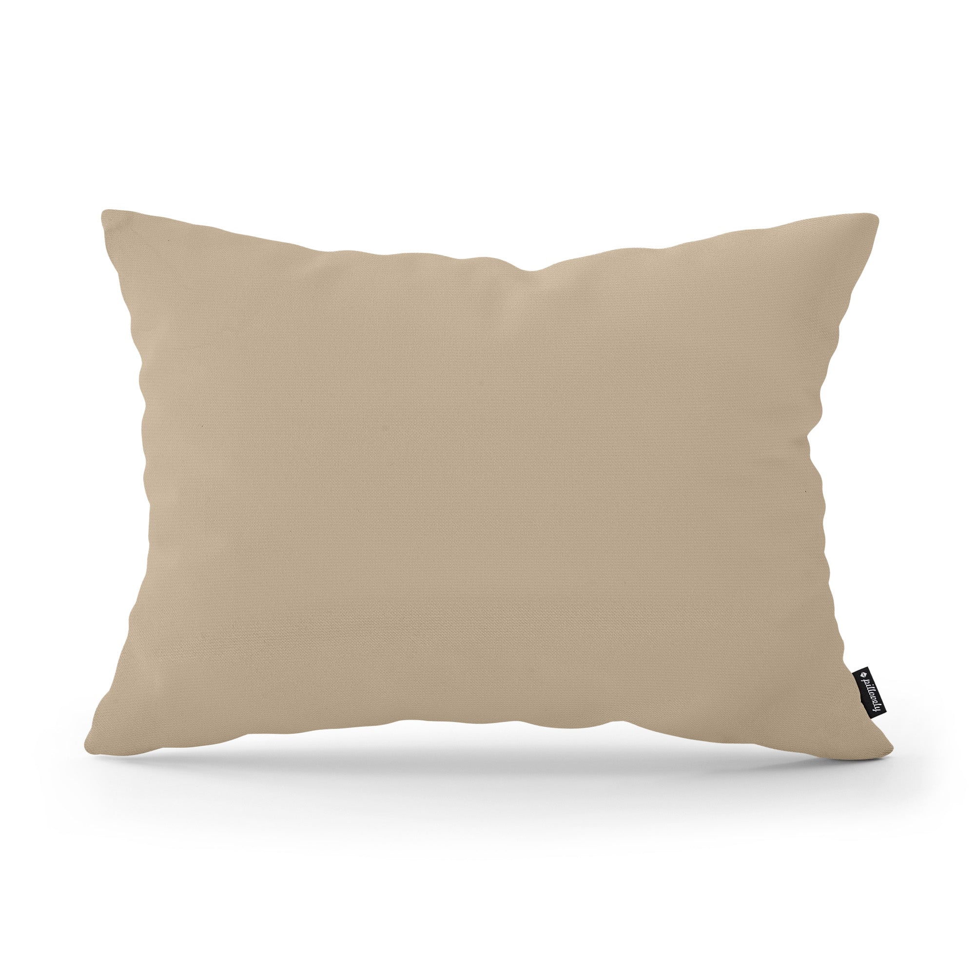Poduszka dekoracyjna 40×55 cm w stylu modern i scandi, tkanina Kronos | Gładka Piaskowy Len (KRONOS 35)