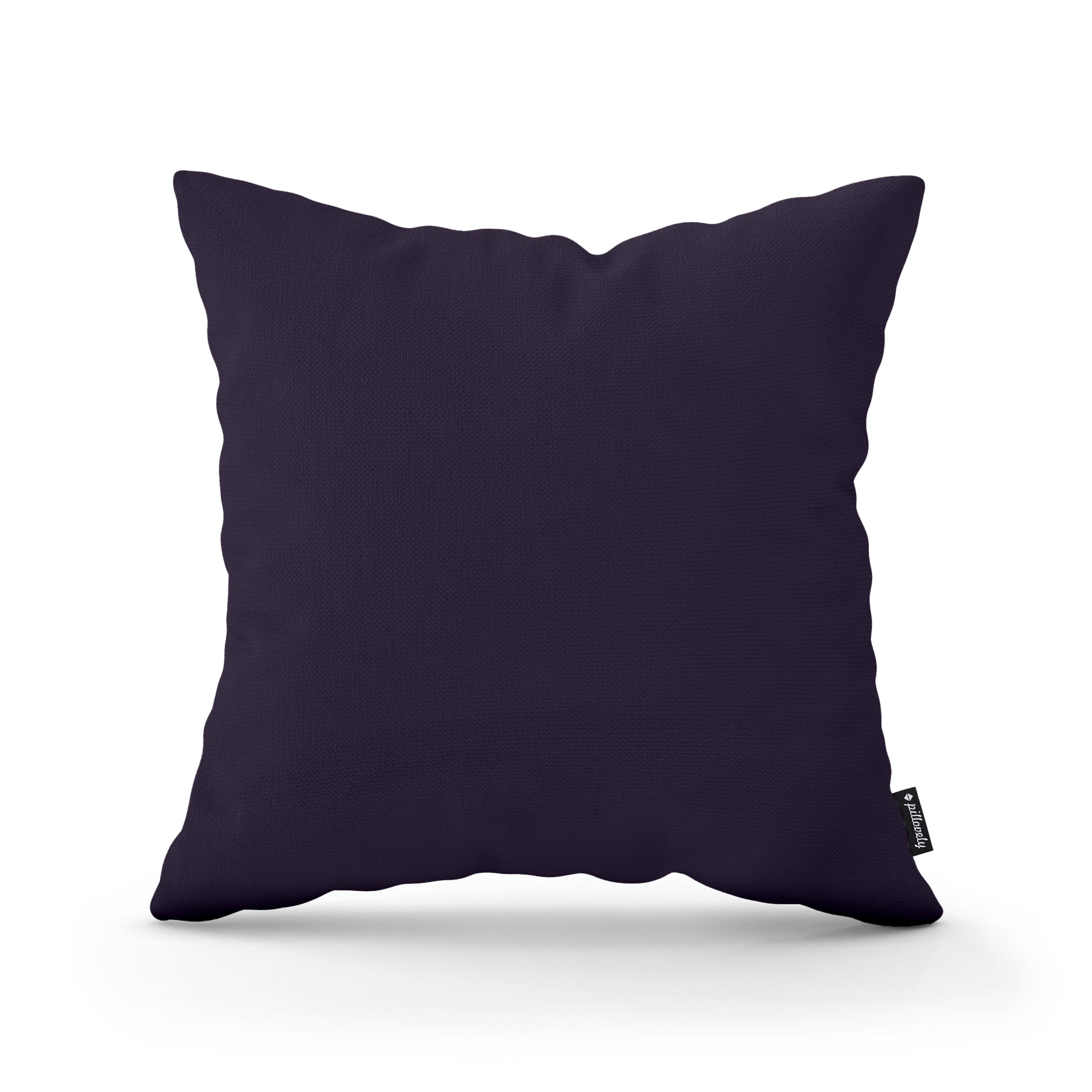 Poduszka dekoracyjna 45×45 cm w stylu minimalistycznym | Gładka Ciemna Purpura (KRONOS 37)