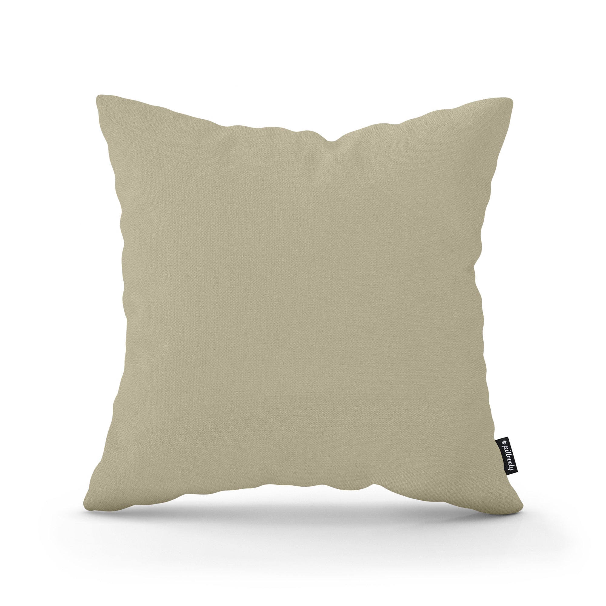 Poduszka dekoracyjna 45×45 cm w stylu minimalistycznym | Gładka Pastelowy Taupe (KRONOS 45)
