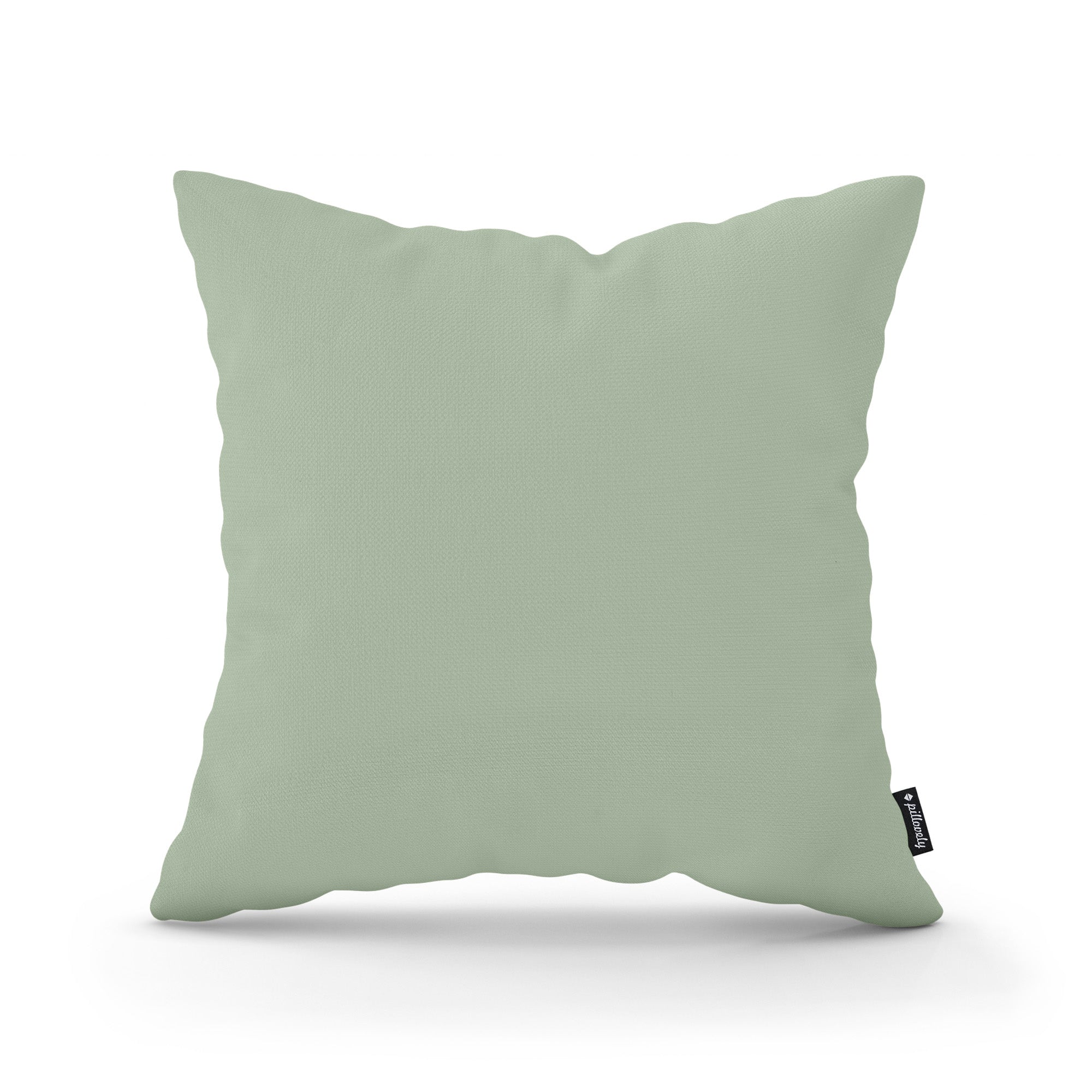 Poduszka dekoracyjna 45×45 cm w stylu minimalistycznym | Gładka Zielona Mgła (KRONOS 47)