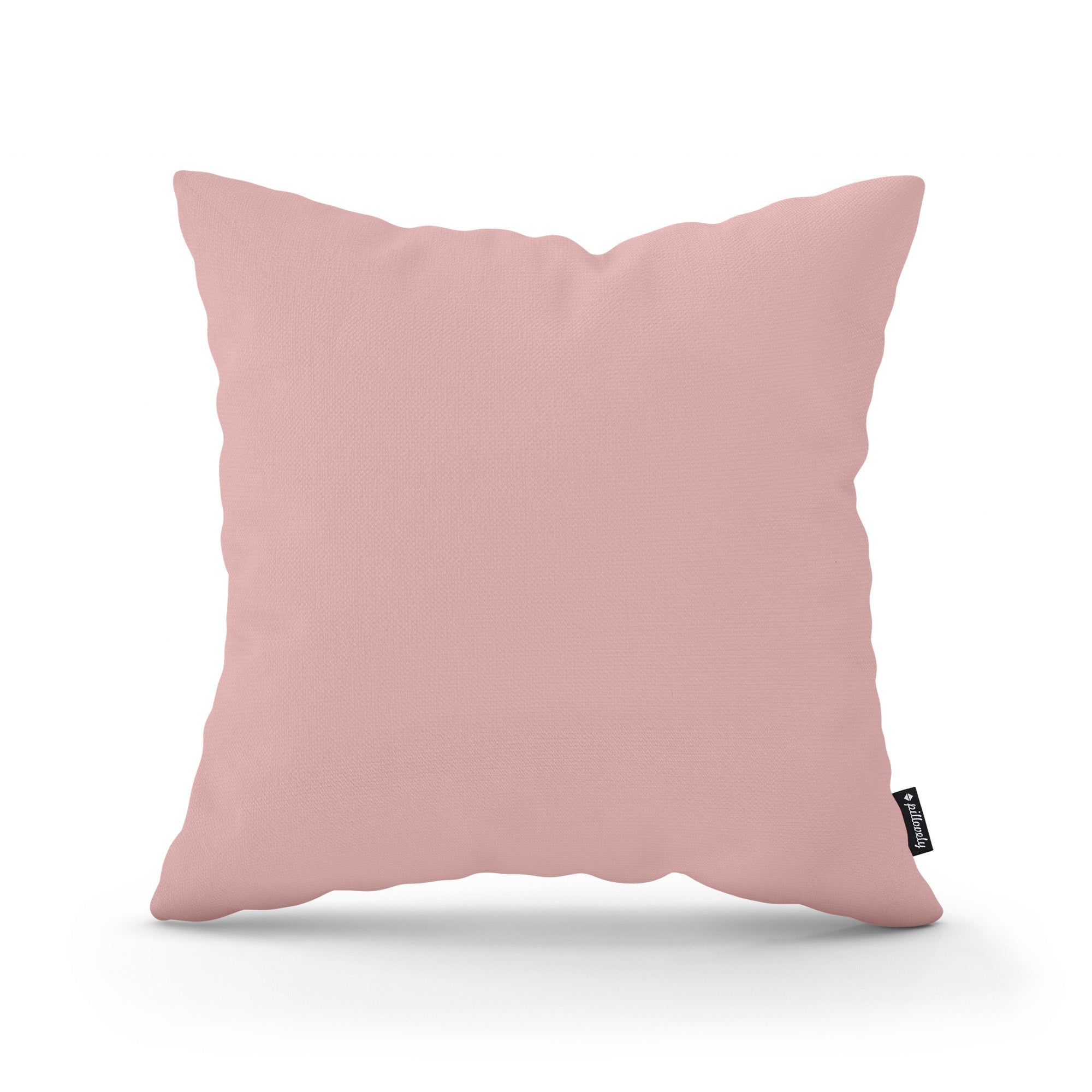 Poduszka dekoracyjna 45×45 cm w stylu minimalistycznym | Gładka Różany Puder (KRONOS 52)