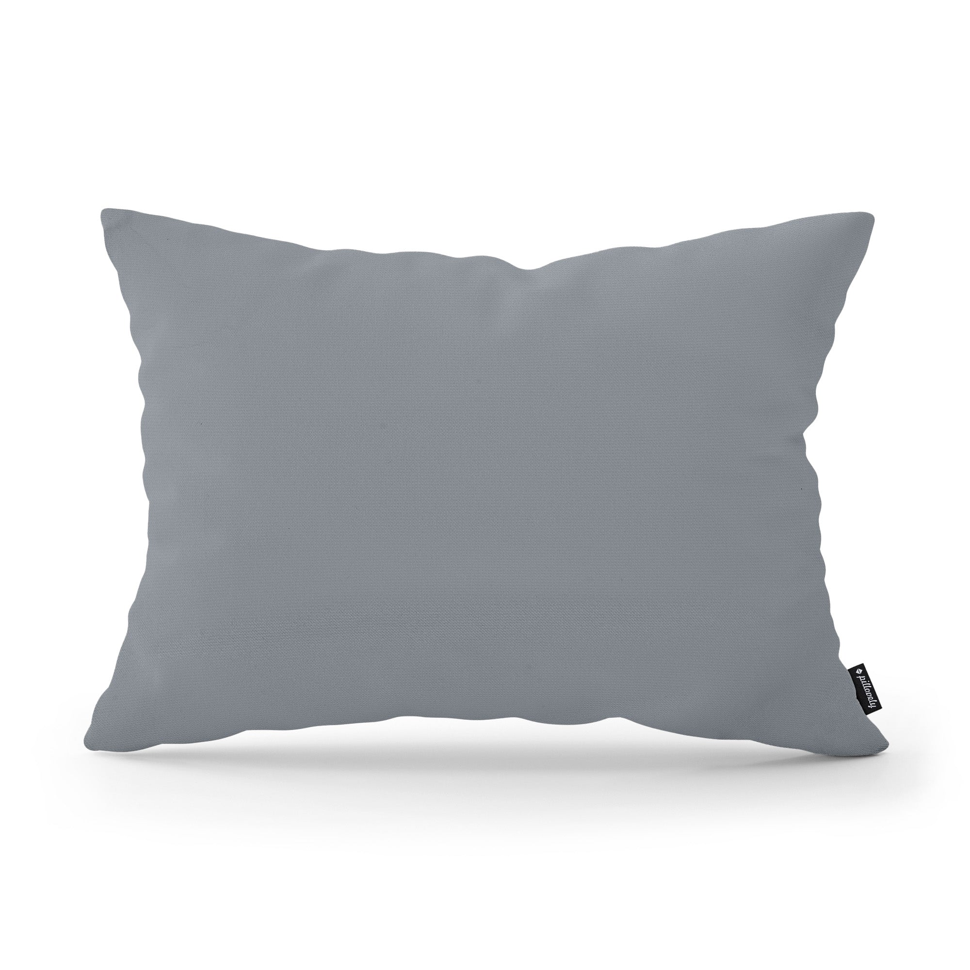 Poduszka dekoracyjna 40×55 cm w stylu modern i scandi, tkanina Kronos | Gładka Grafitowy Popiół (KRONOS 53)