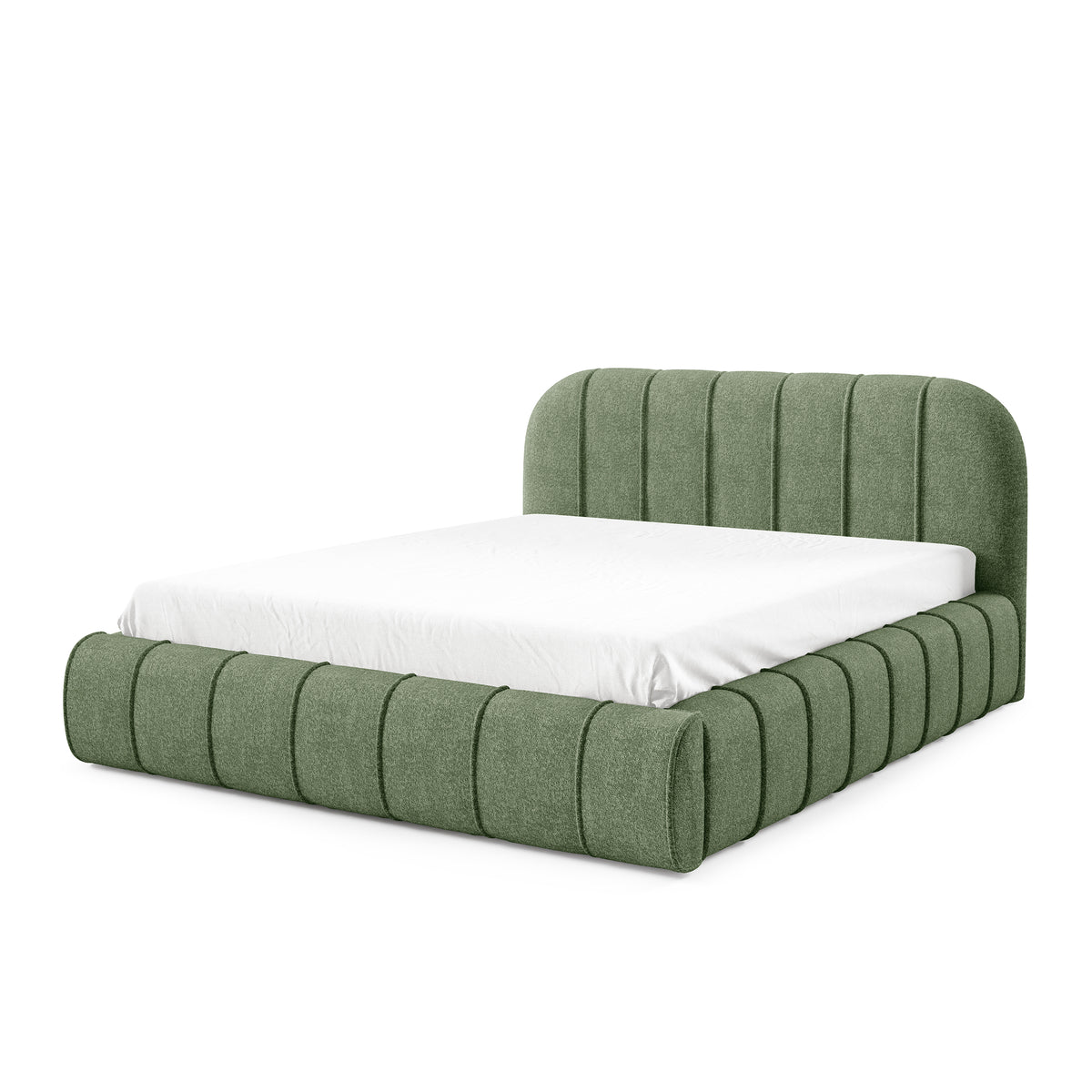 Upholstered bed with storage in a modern style | Apfella