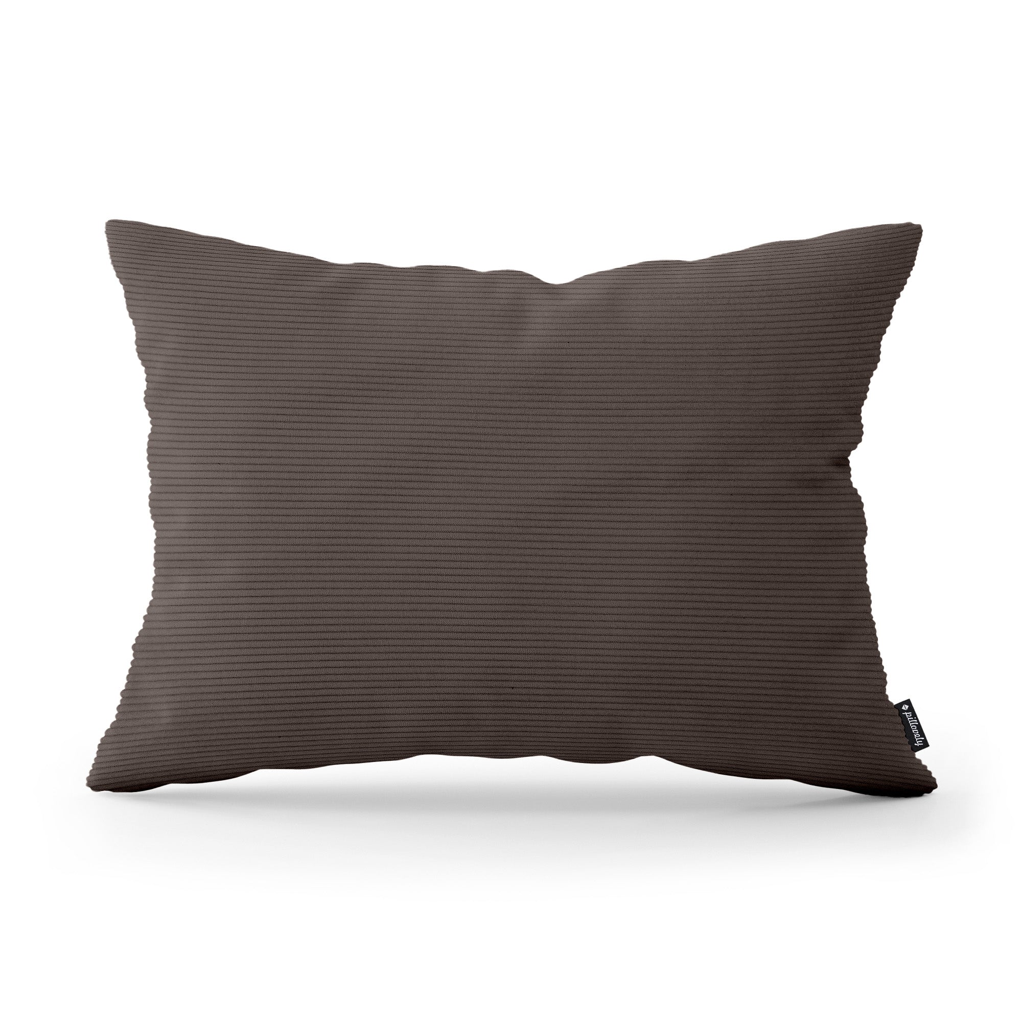 Poduszka dekoracyjna 40×55 cm do salonu w stylu loft | Sztruks Ciemny Heban (ONTARIO 05)