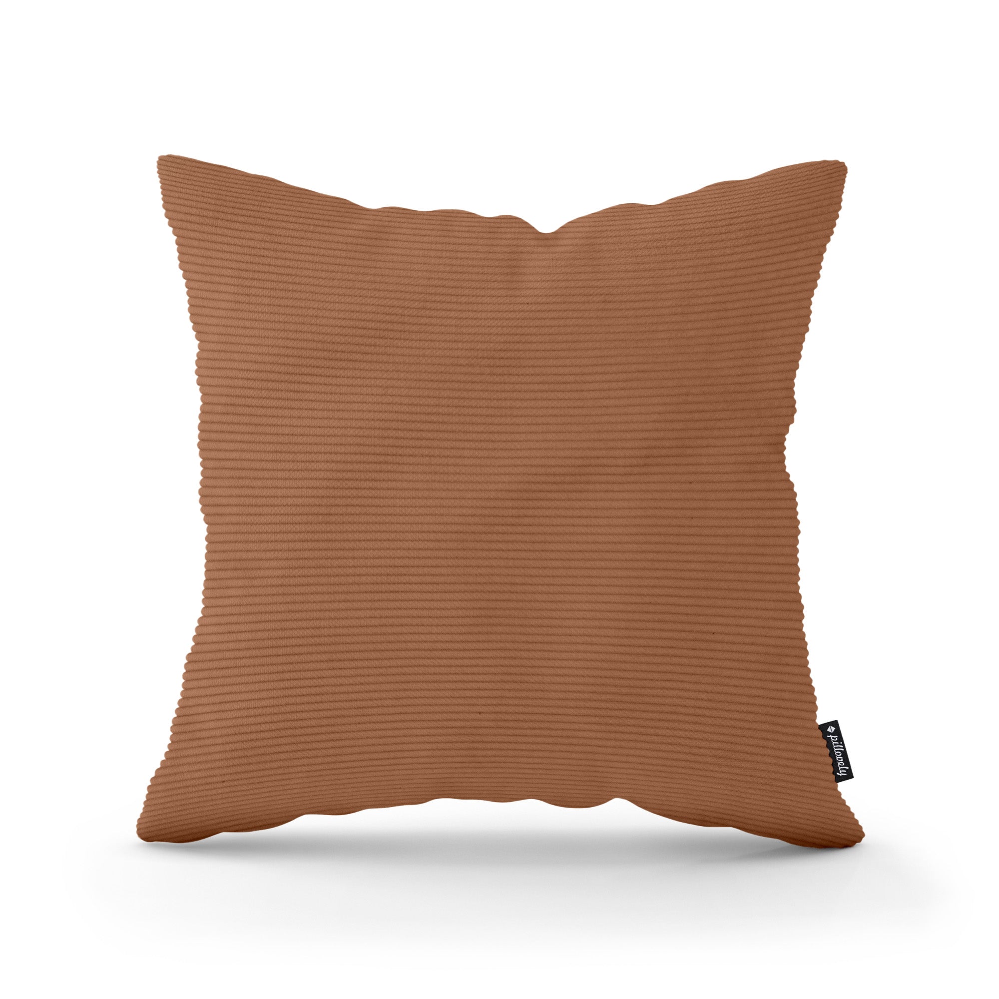 Poduszka dekoracyjna 45×45 cm w stylu scandi i boho | Sztruks Karmelowy Mat (ONTARIO 31)