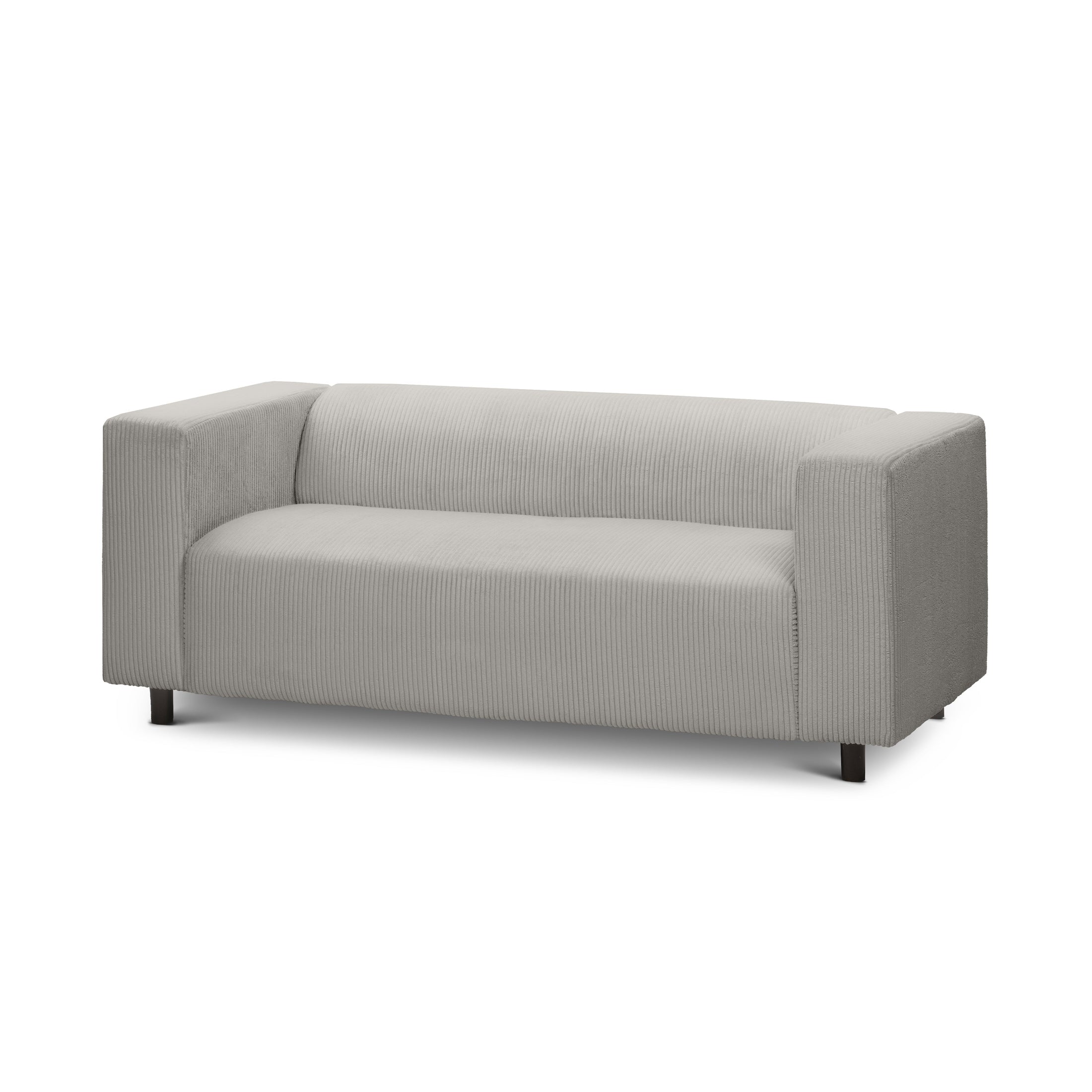 Sofa July 3-osobowa Popielata Biel