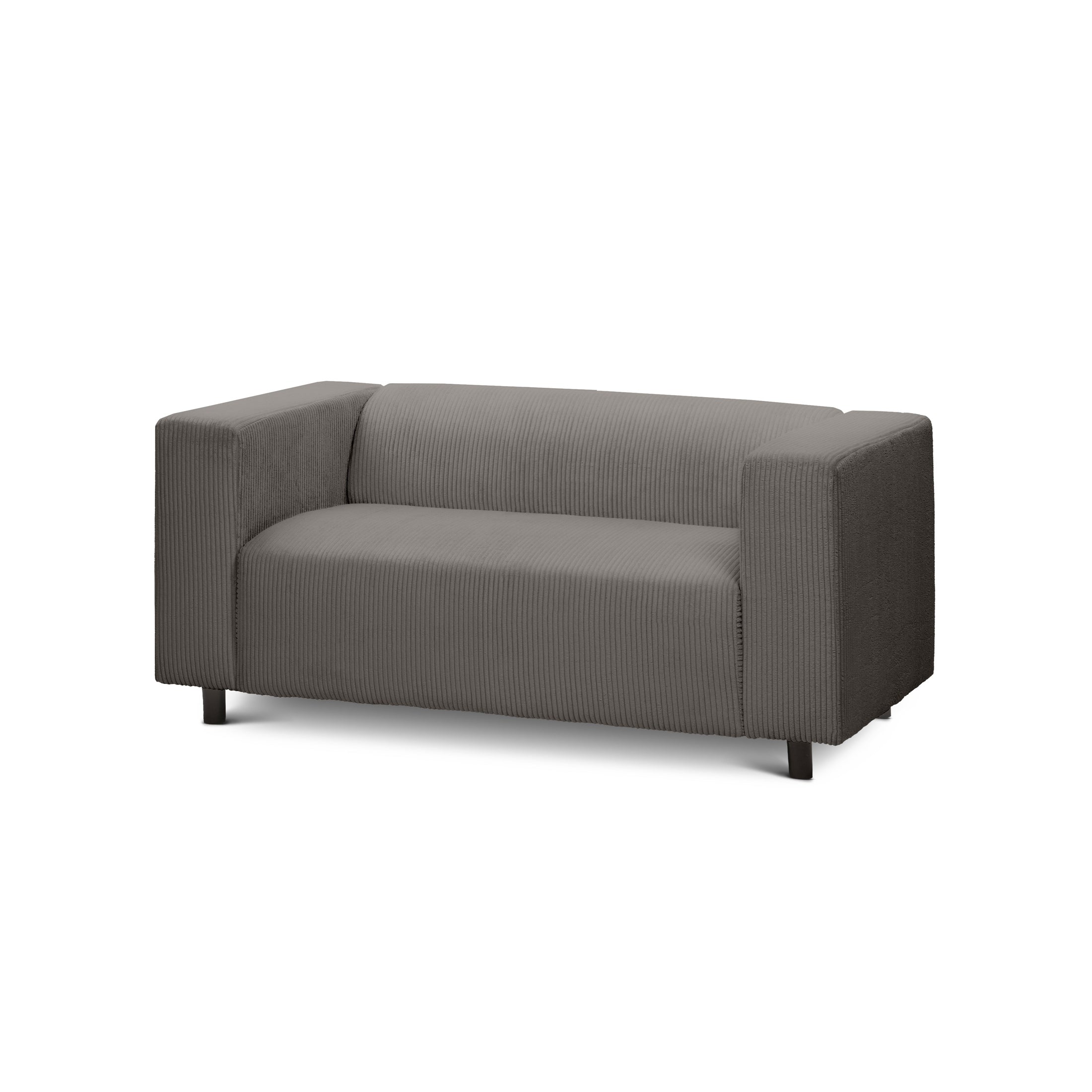 Sofa July 2-osobowa Brązowy Grafit
