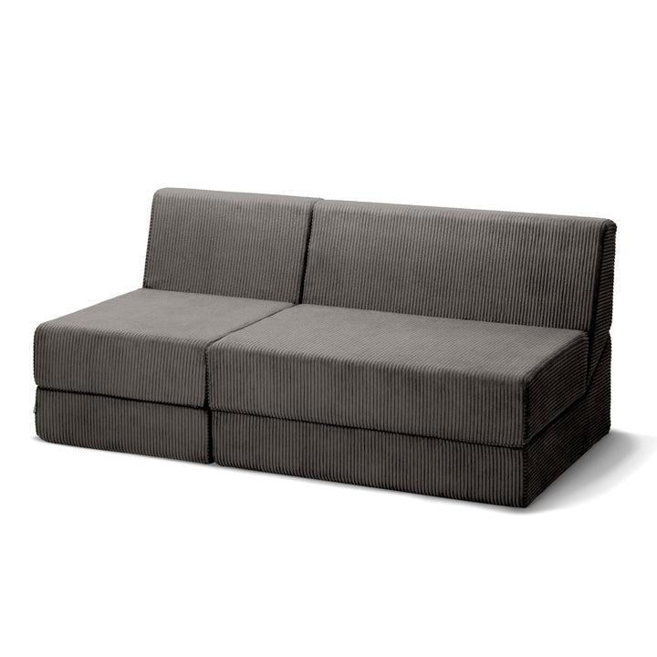 Sofa Dalia Brązowy Grafit Trzyosobowa