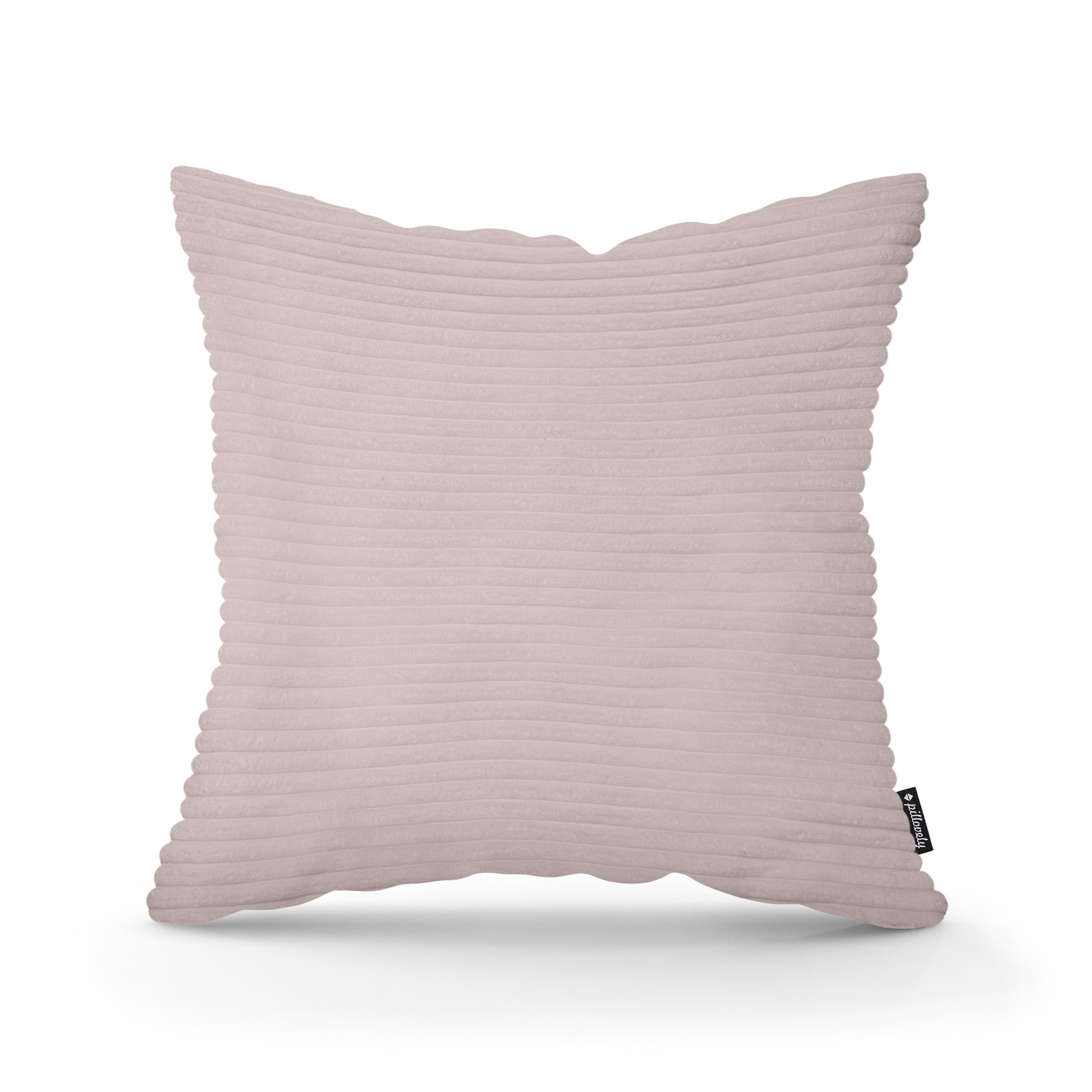 Poduszka dekoracyjna 45×45 cm w stylu scandi i boho | Szeroki Sztruks Płowe Szkło (POSO 145)