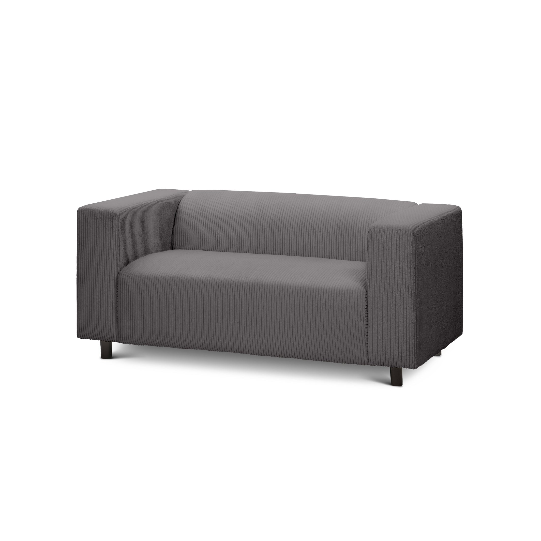 Sofa July 2-osobowa Stalowy Brąz