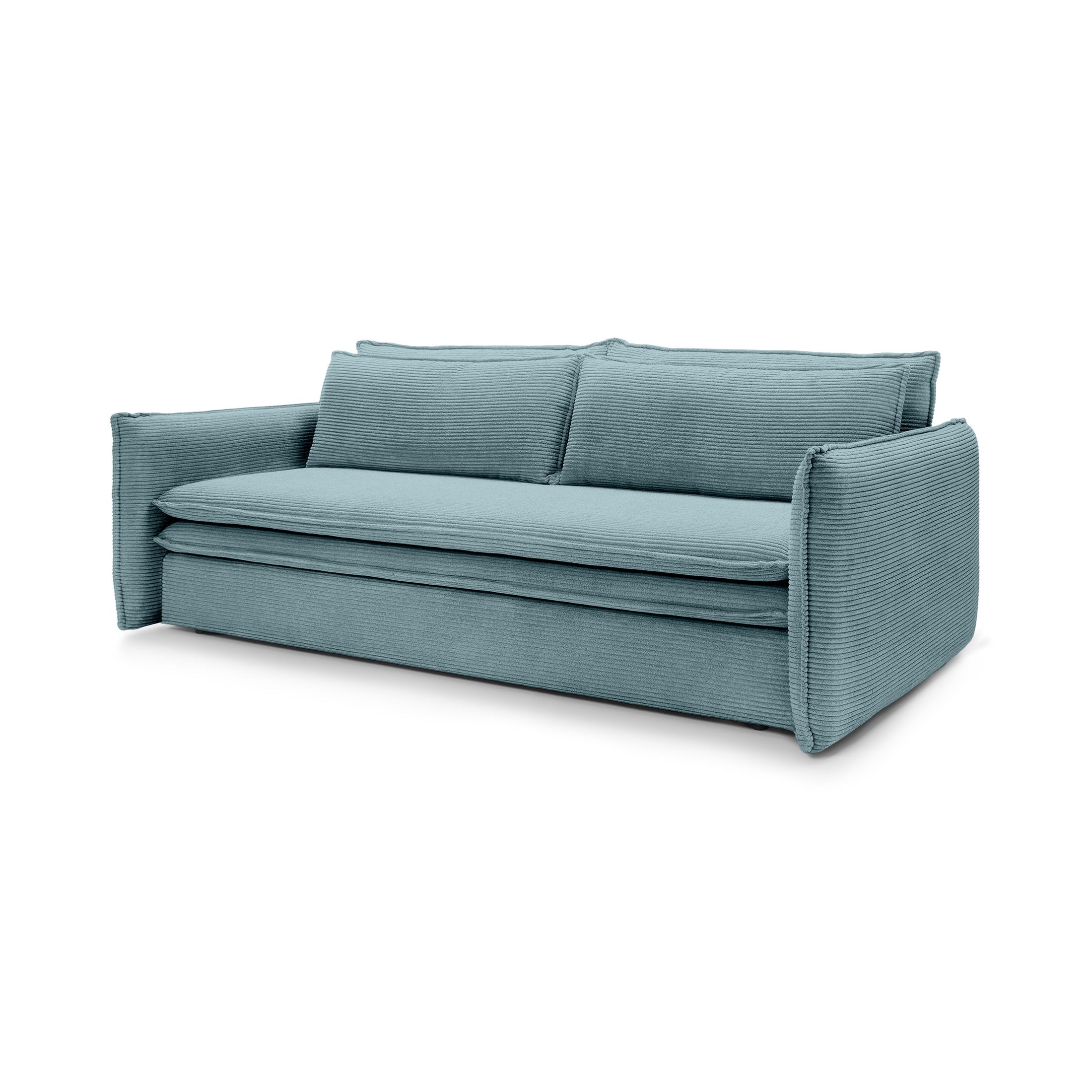 Sofa z spania 140x200 i pojemnikiem | Lily Zimna Mięta (POSO 26)