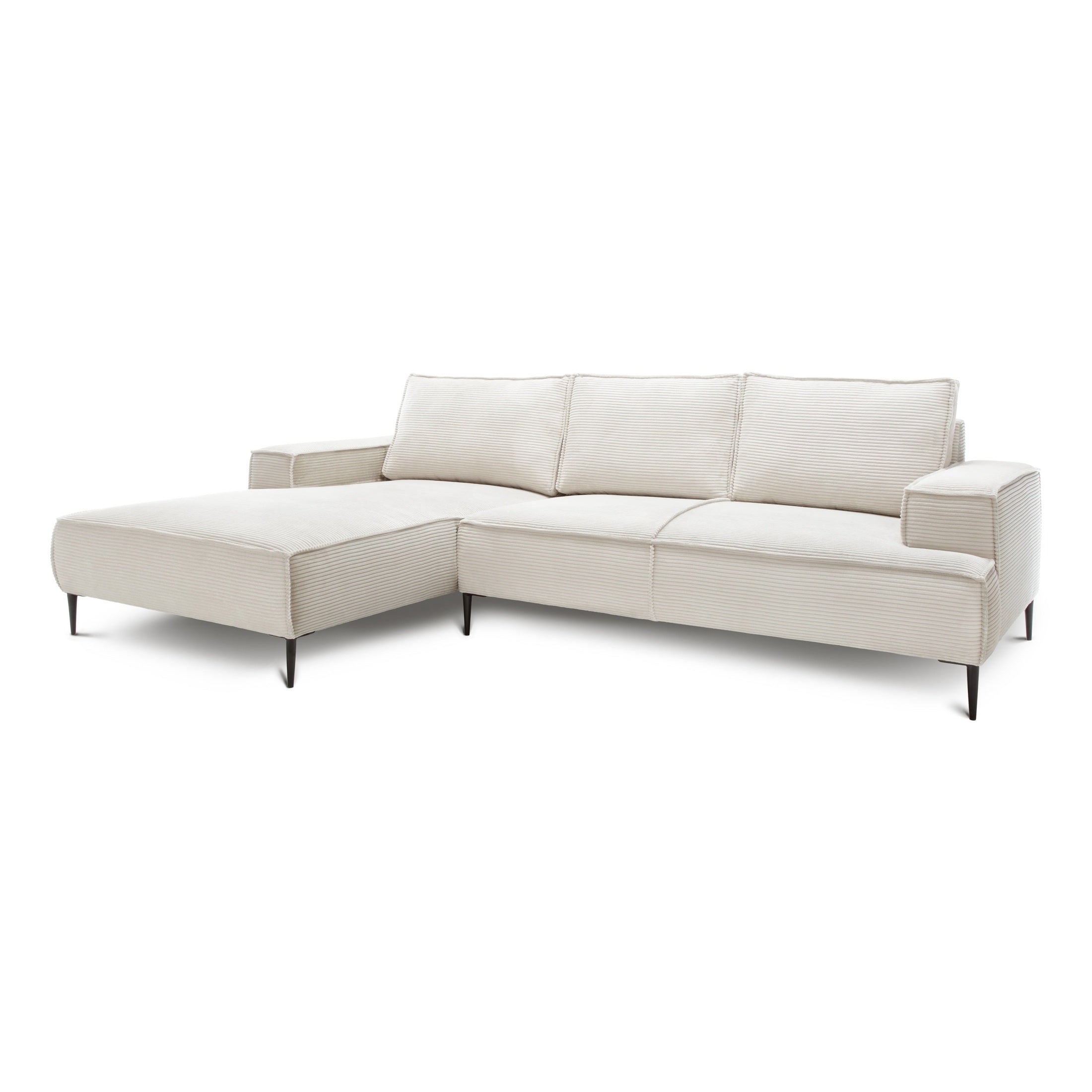 Narożnik Lewy May 3-osobowy Porcelanowy Beż