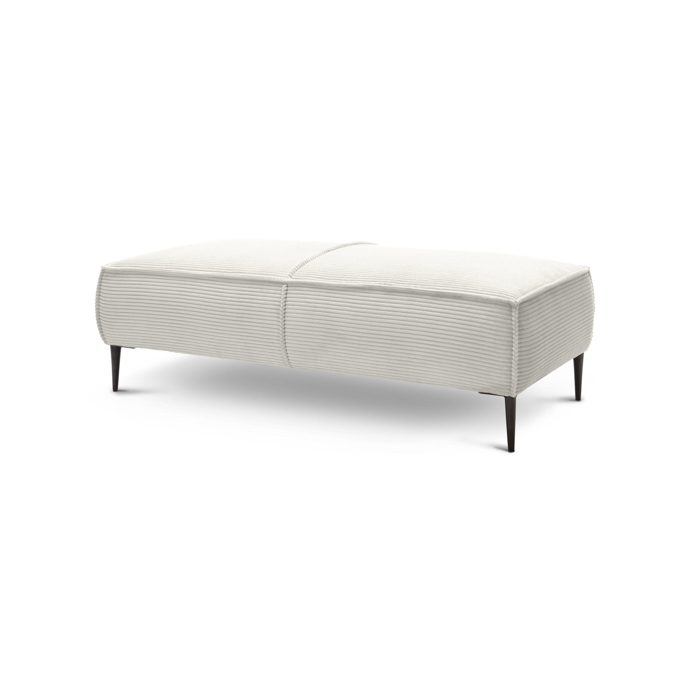 Pufa 140 cm do salonu w stylu modern | May Porcelanowy Beż (POSO 38)