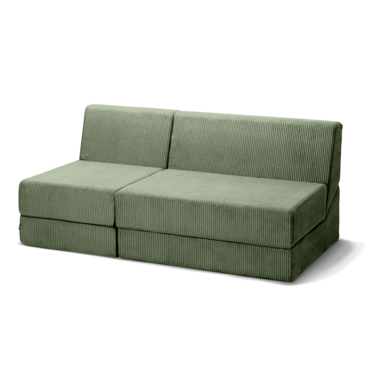 Sofa Dalia Szarozieleń Trzyosobowa