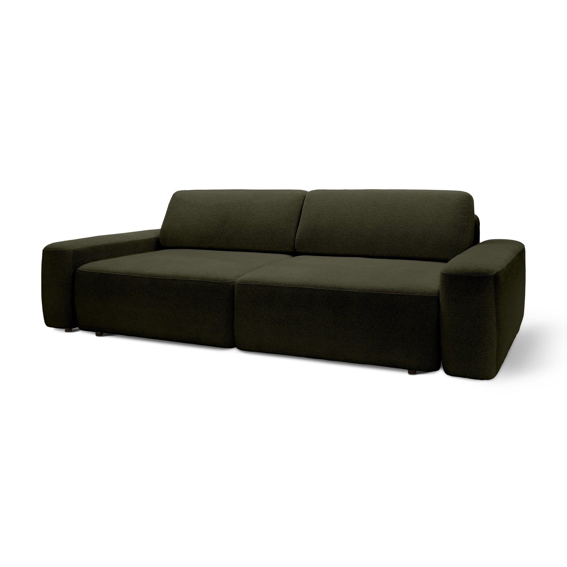 Sofa z funkcją spania 200x136 z pojemnikiem DL| Bamby Palona Kawa (RAVEN 78)