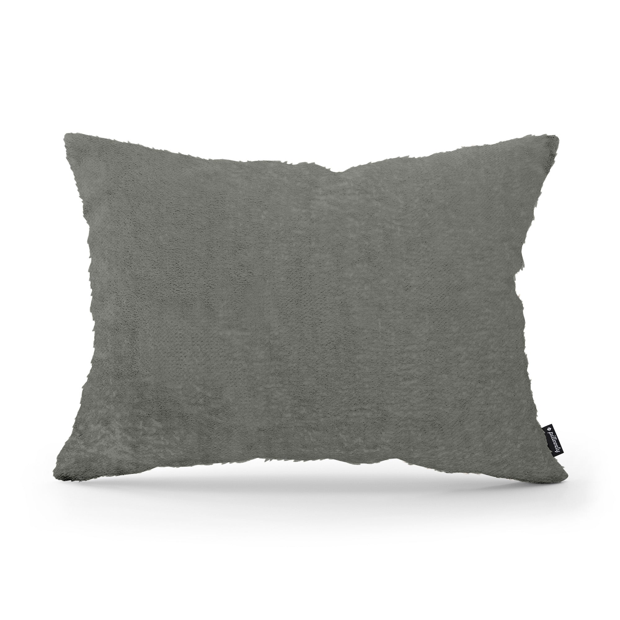 Poduszka dekoracyjna 40x55 cm w stylu glamour | Plusz Popielista Zieleń (SORRISO 02)