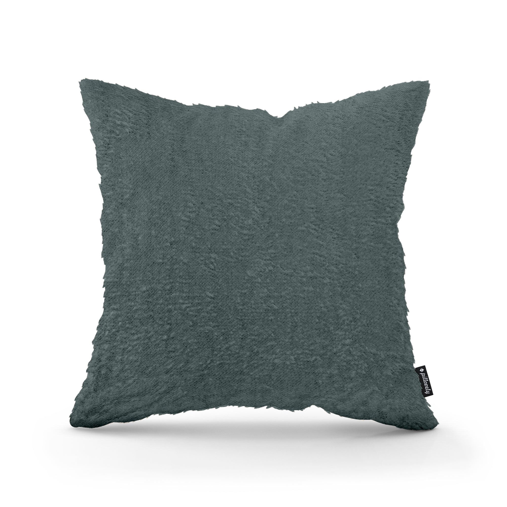 Poduszka dekoracyjna 45×45 cm w stylu glamour | Plusz Rubinowy Granat (SORRISO 13)
