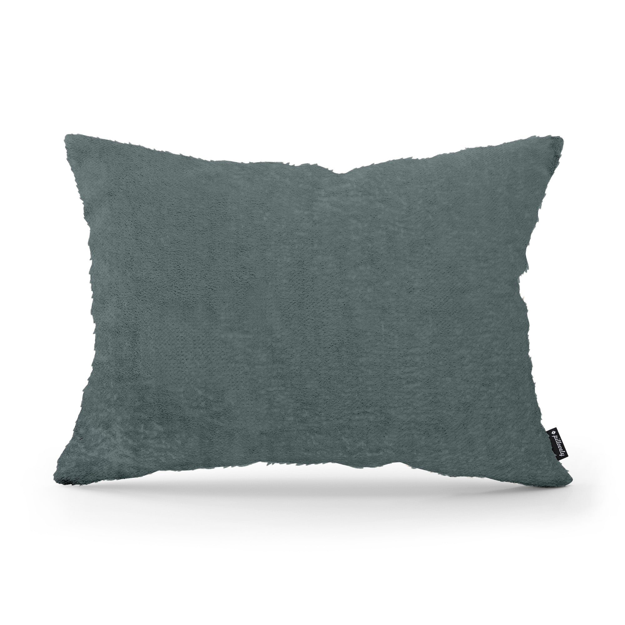 Poduszka dekoracyjna 40x55 cm w stylu glamour | Plusz Rubinowy Granat (SORRISO 13)