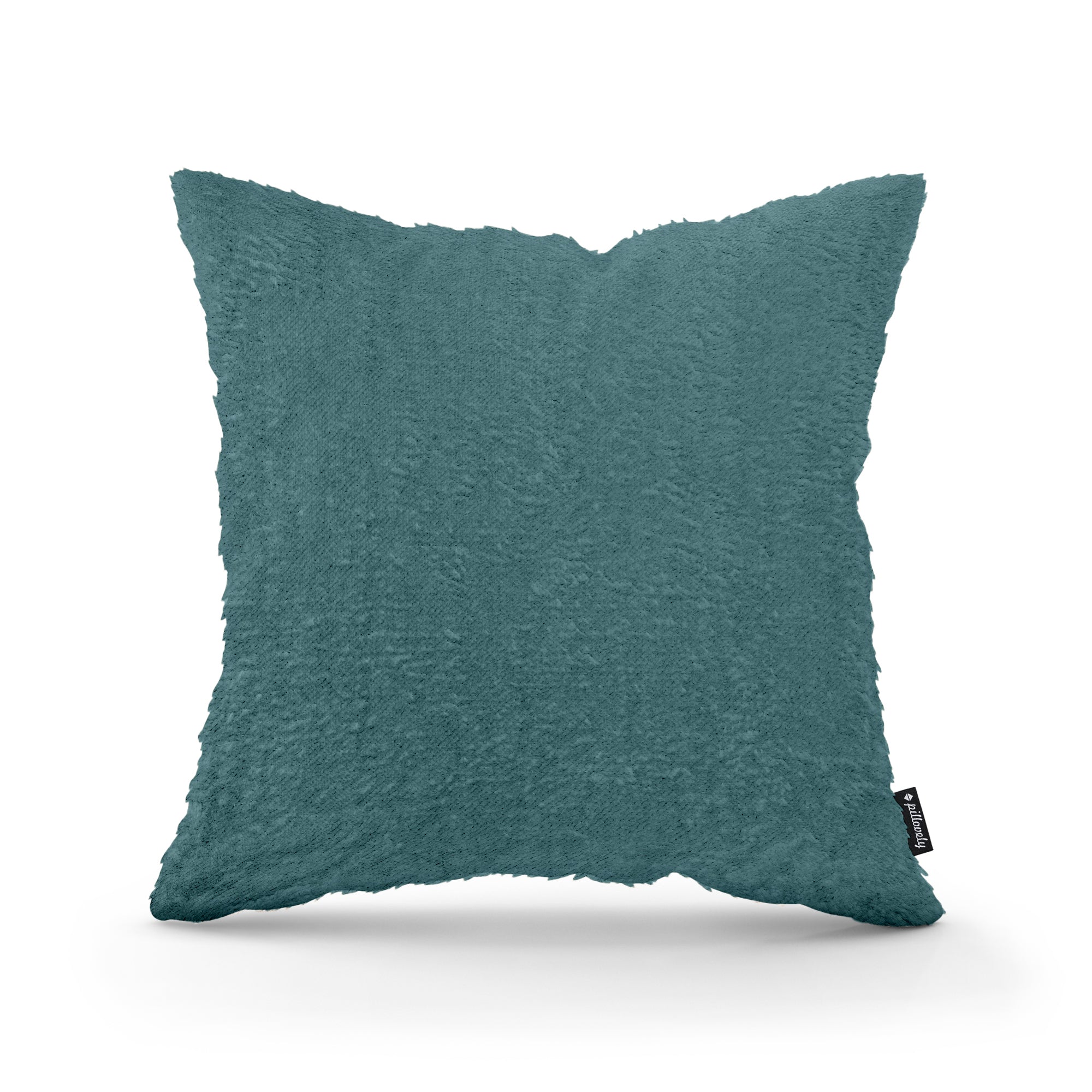 Poduszka dekoracyjna 45×45 cm w stylu glamour | Plusz Morska Patyna (SORRISO 17)