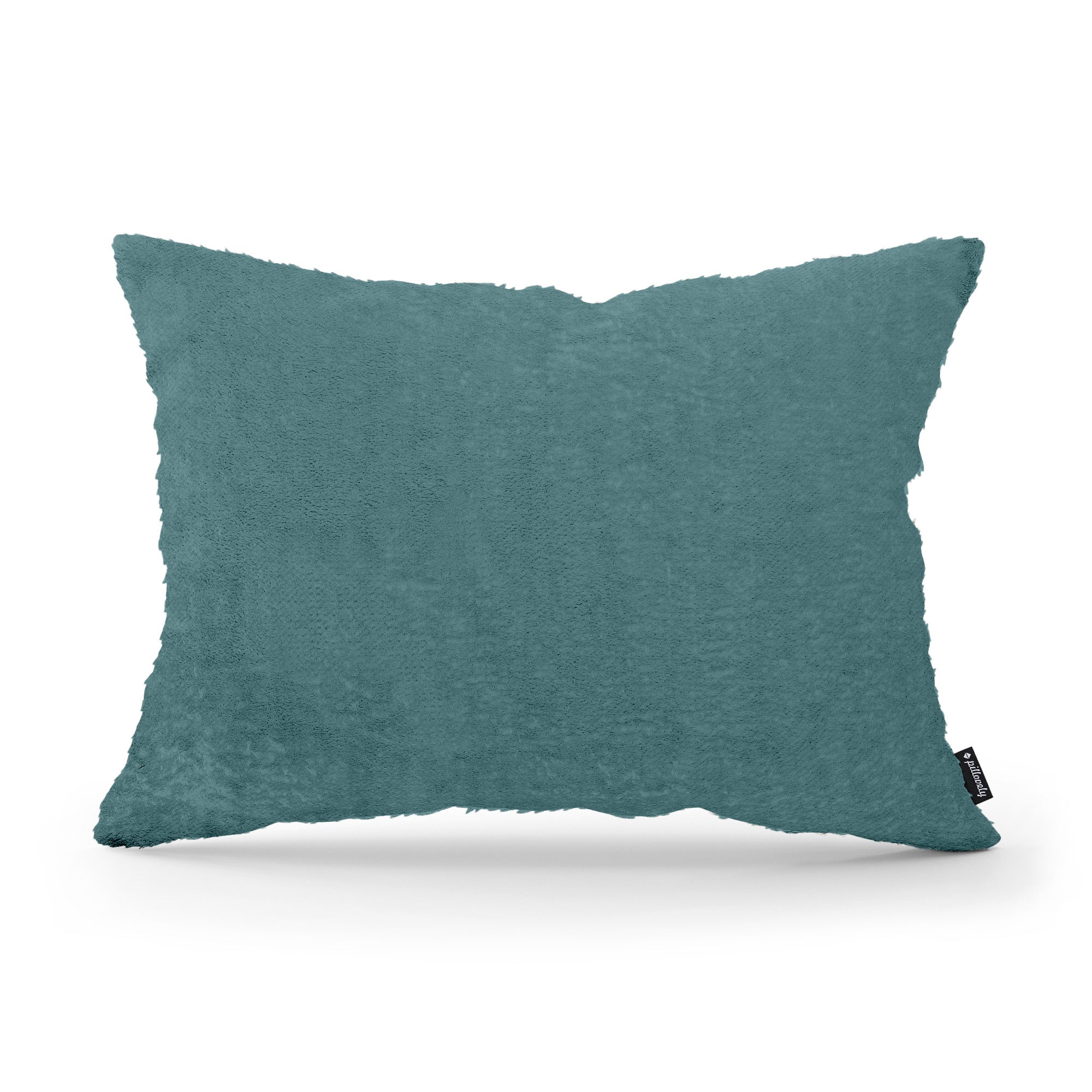 Poduszka dekoracyjna 40x55 cm w stylu glamour | Plusz Morska Patyna (SORRISO 17)