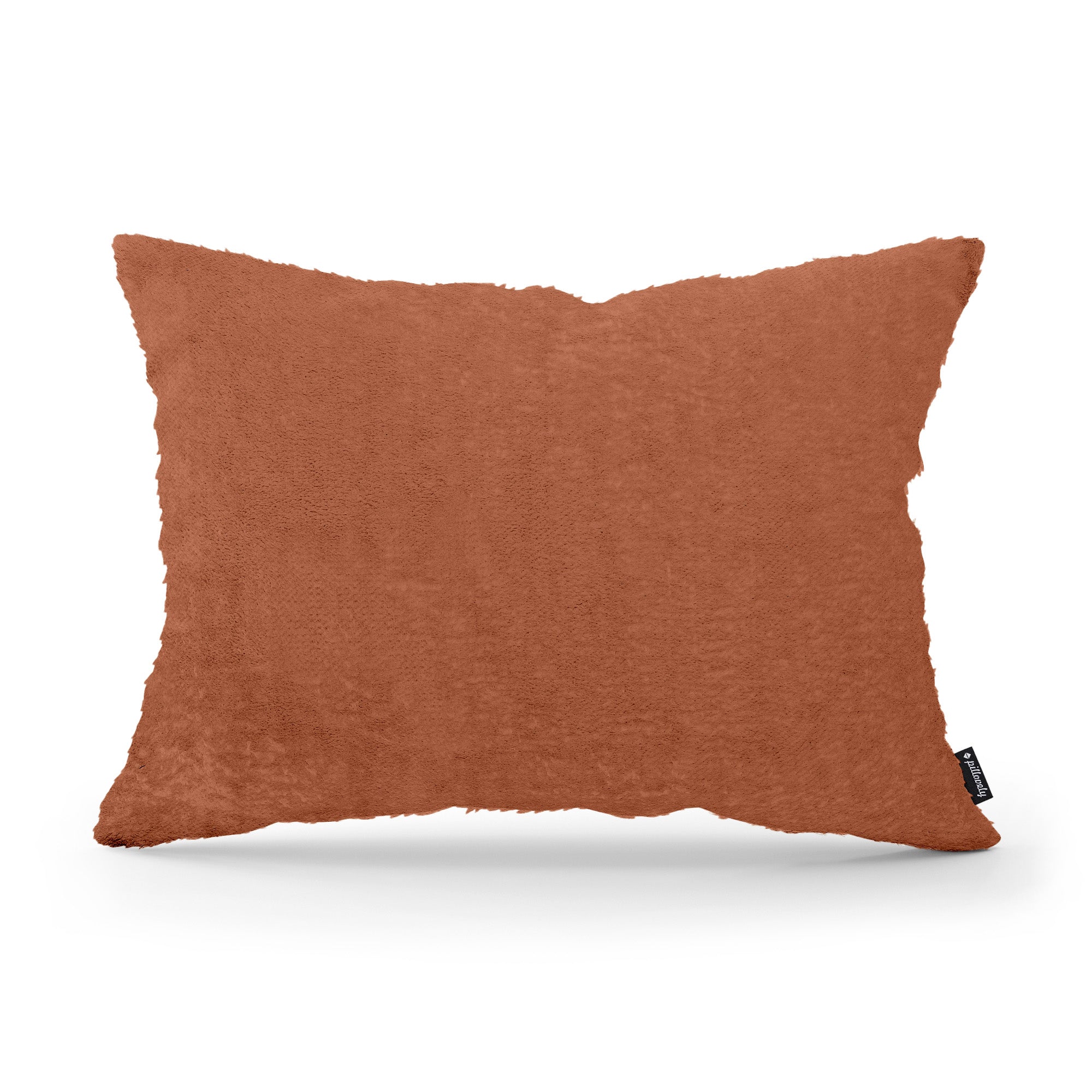 Poduszka dekoracyjna 40x55 cm w stylu glamour | Plusz Ceglany Mat (SORRISO 24)
