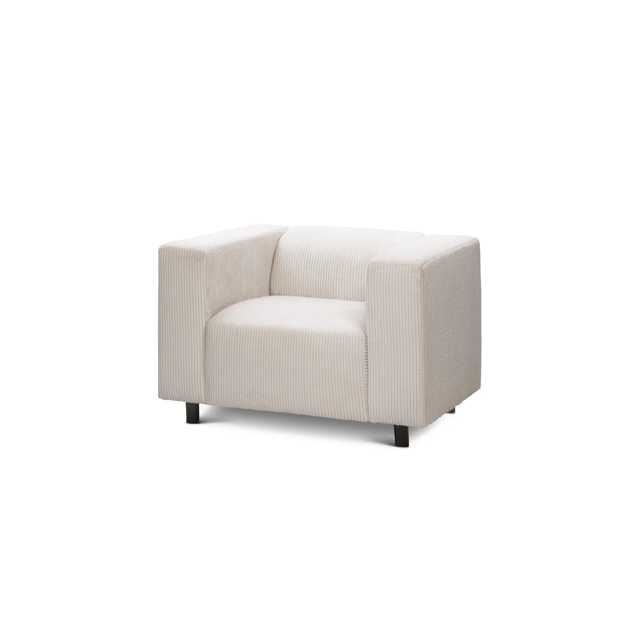 Fotel 95 cm do relaksu w stylu skandynawskim | July Porcelanowy Beż (POSO 38)