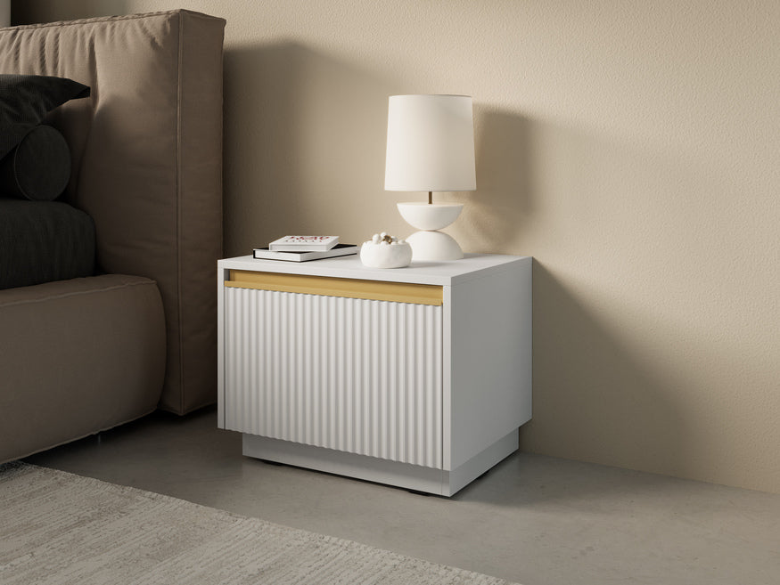 Szafka nocna 54x42 cm w stylu glamour | Westa