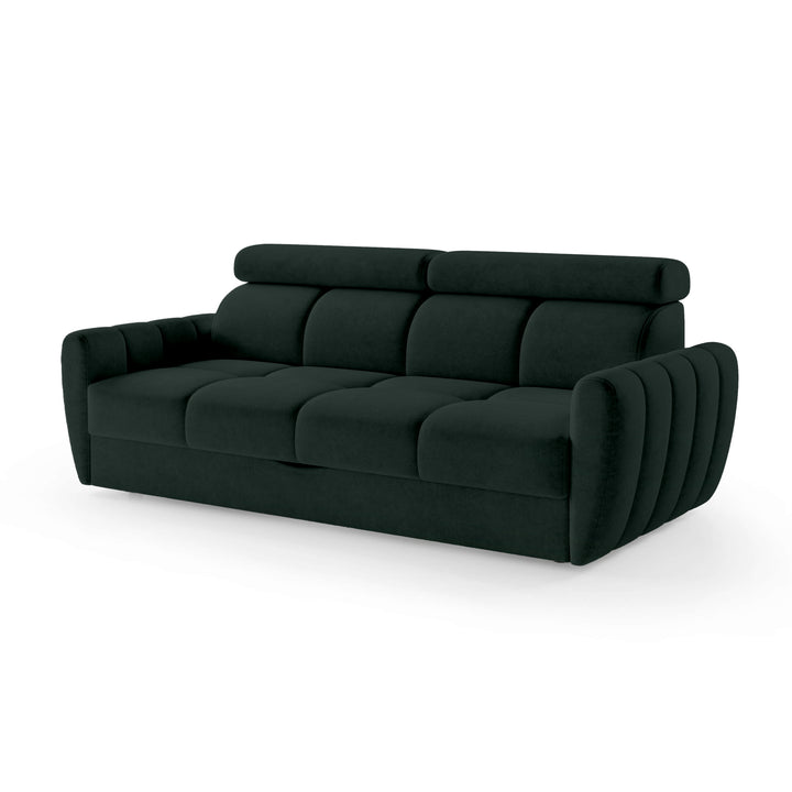 Sofa z Funkcją Spania Franec Czarna Paproć