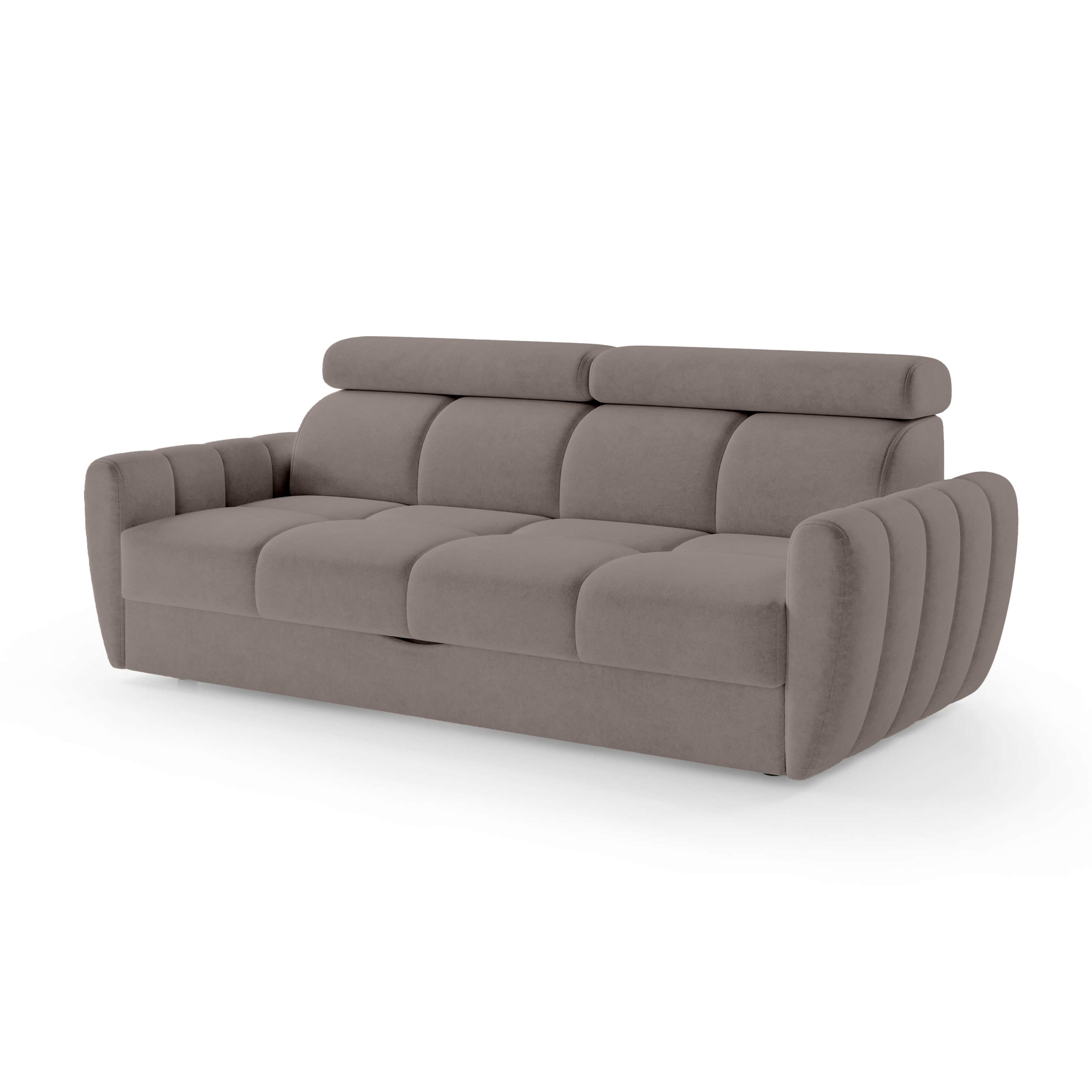 Sofa z Funkcją Spania Franec Szary Heban