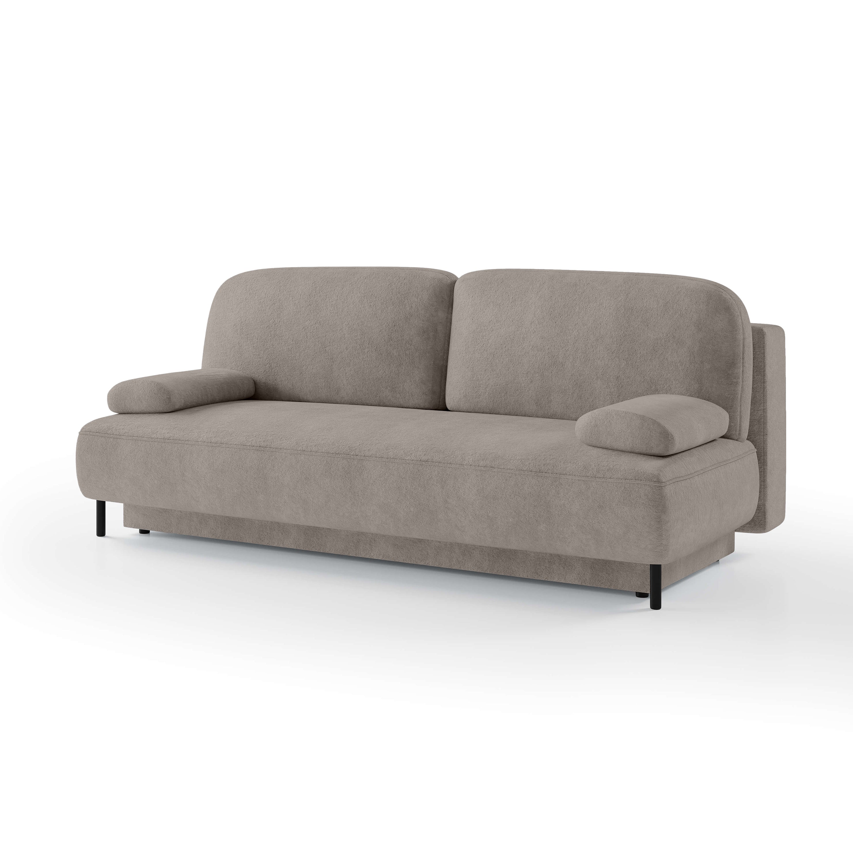 Sofa z Funkcją Spania Tola Popielista Zasłona